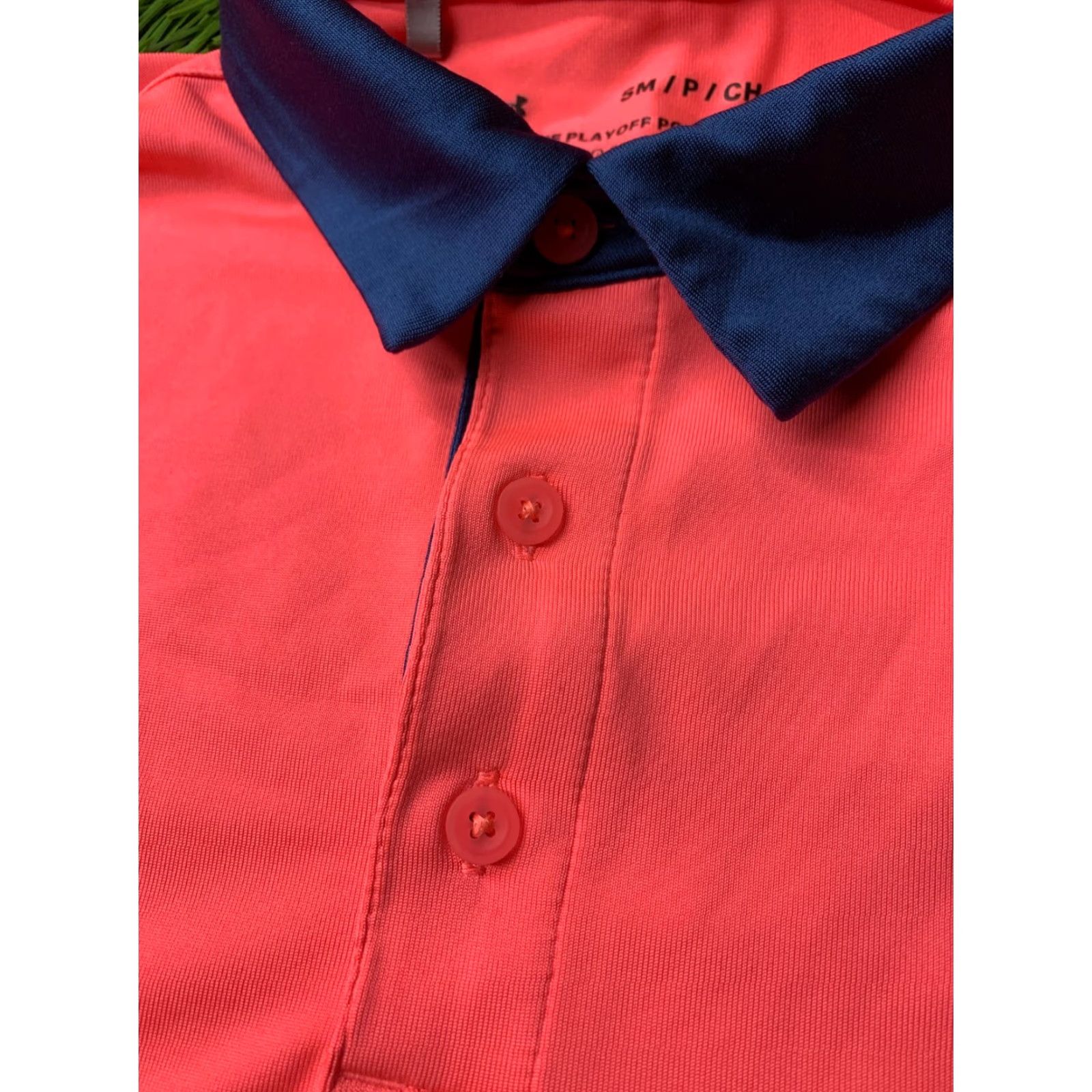 Under Armour Under Armour The Play-Off Polo Shirt Polo Men XS Small Pink Blue Gray 2019 100% Polyester Short Sleeve Classic Sport Shirt Size US S / EU 44-46 / 1 - 4 Thumbnail
