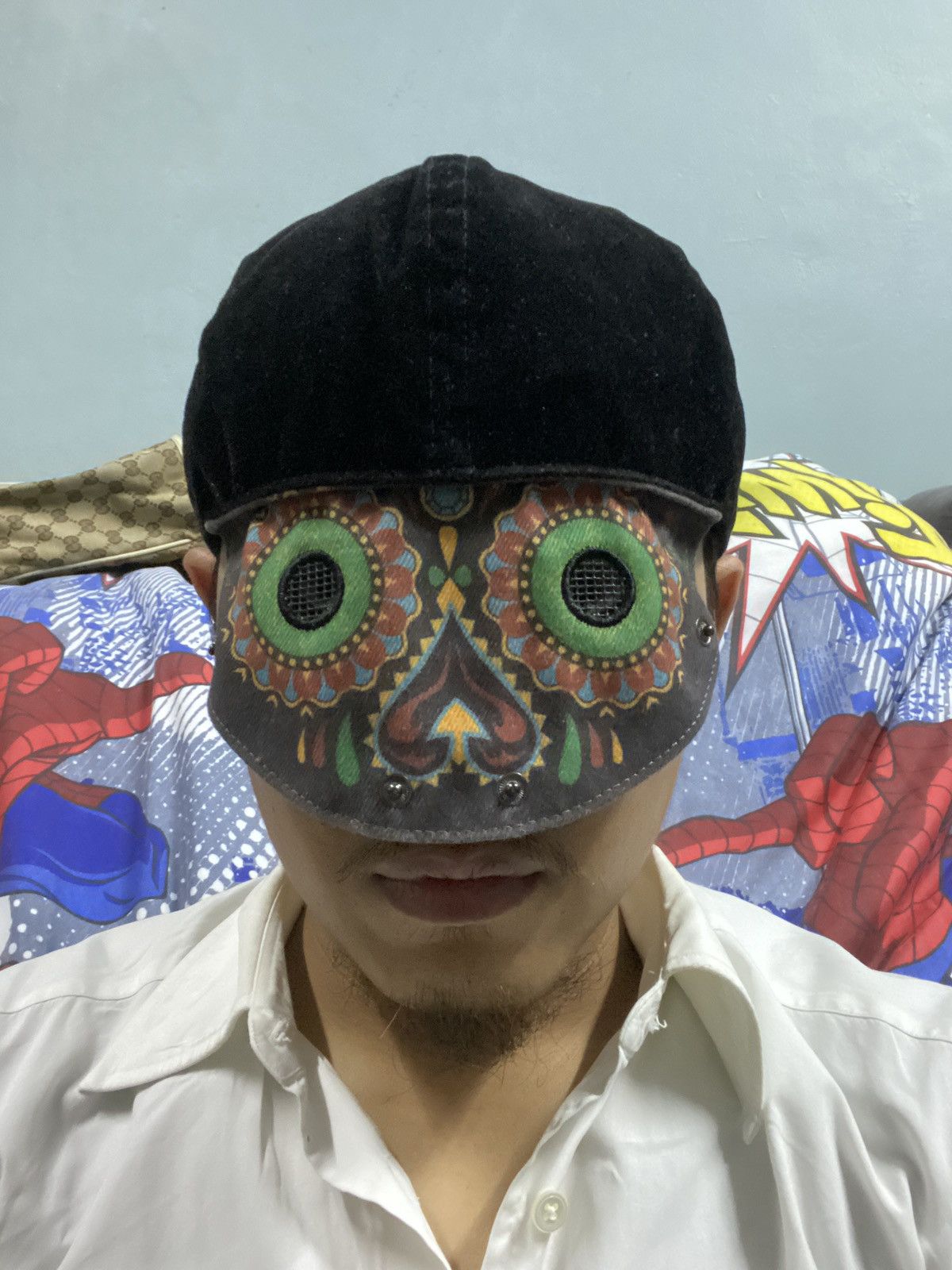 Japanese Brand Japanese Brand Grace Velvet Hat mexican Skull Mask Size ONE SIZE - 4 Thumbnail