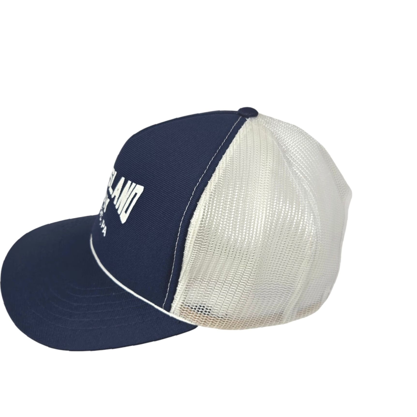Vintage VINTAGE Trucker Hat Spike Island Day Moosic Pa Adjustable Blue Size ONE SIZE - 3 Thumbnail