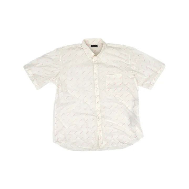 Balenciaga Balenciaga Balenciaga Logo Short Sleeve Shirt for Men -250 Size US M / EU 48-50 / 2 - 2 Thumbnail