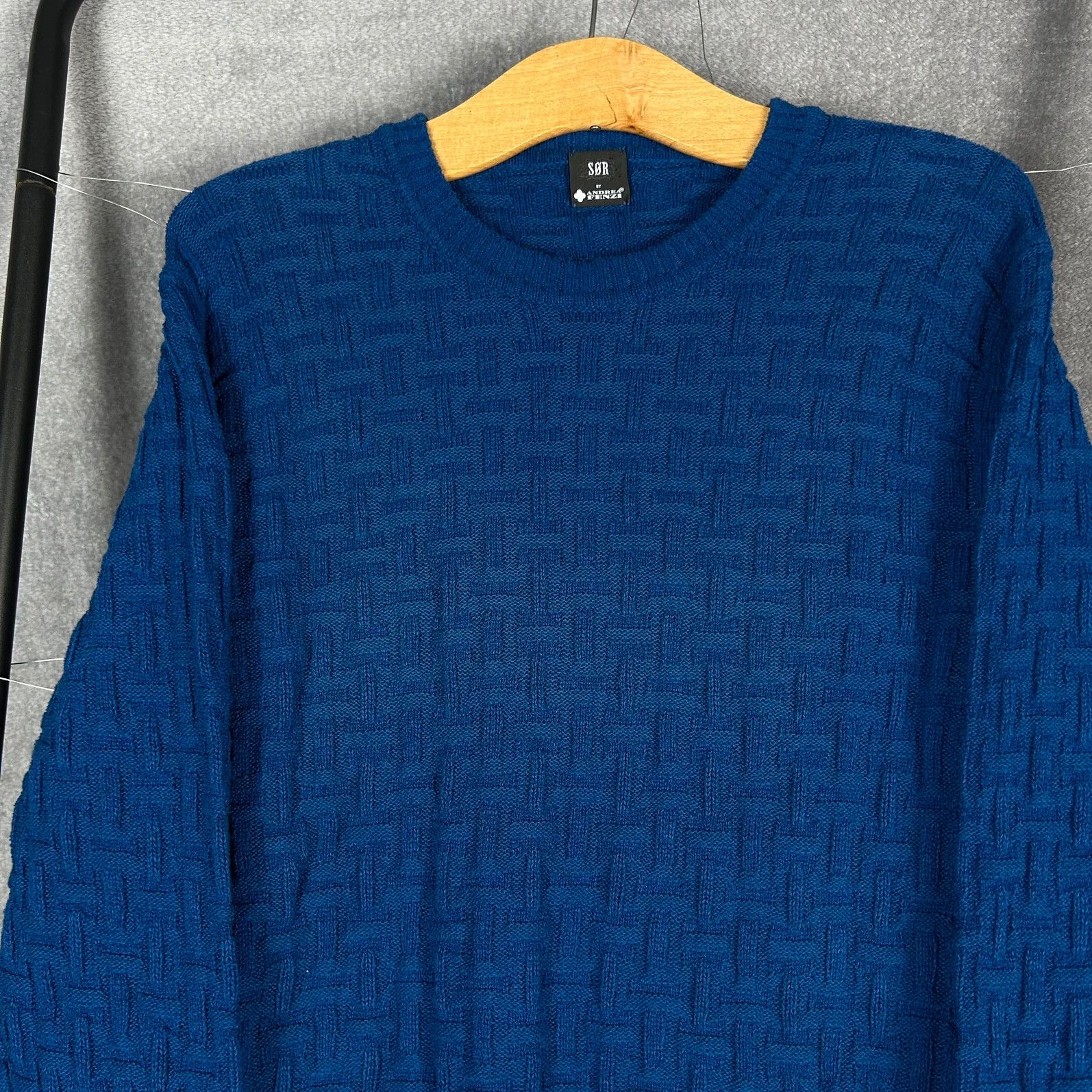 Designer Sør by Andrea Fenzi blue knitwearmonogram all over Size US L / EU 52-54 / 3 - 5 Thumbnail