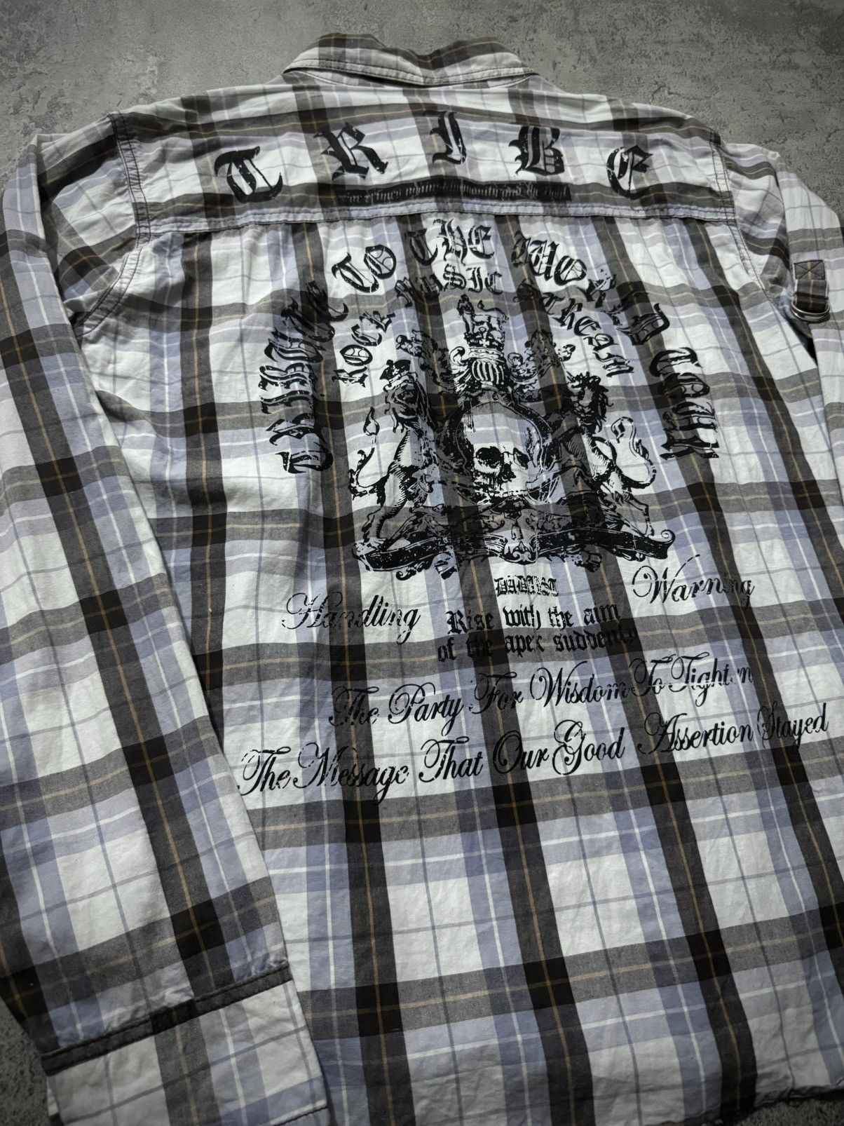 Japanese Brand DAOAST SKULL GOTHIC POEM SHIRT Size US L / EU 52-54 / 3 - 3 Thumbnail