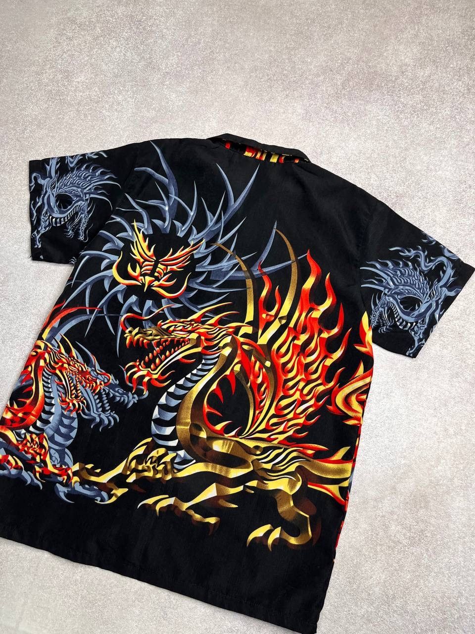 Japanese Brand × Vintage Vintage Japanese Dragon Graphic Hawaiian Shirt Y2K M Size US M / EU 48-50 / 2 - 5 Thumbnail