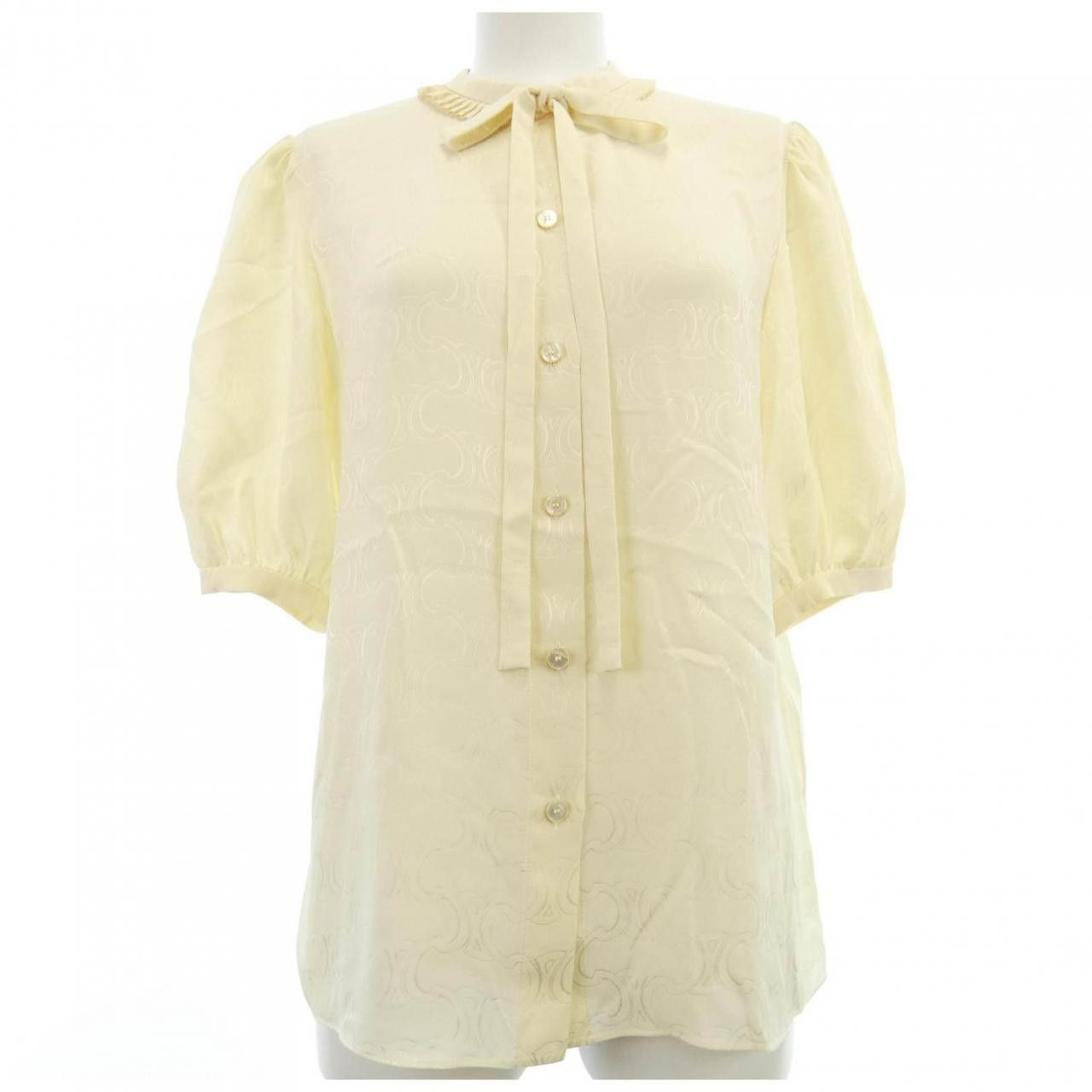 Celine Celine Fine Lavallière Blouse Silk Top Others Tops 2B553946U DUTY FREE for USA