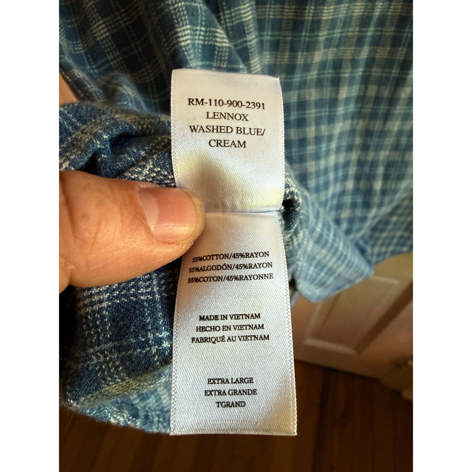 Rails Rails Men's Premium Blue Plaid Button Down Shirt XL Size US XL / EU 56 / 4 - 4 Thumbnail