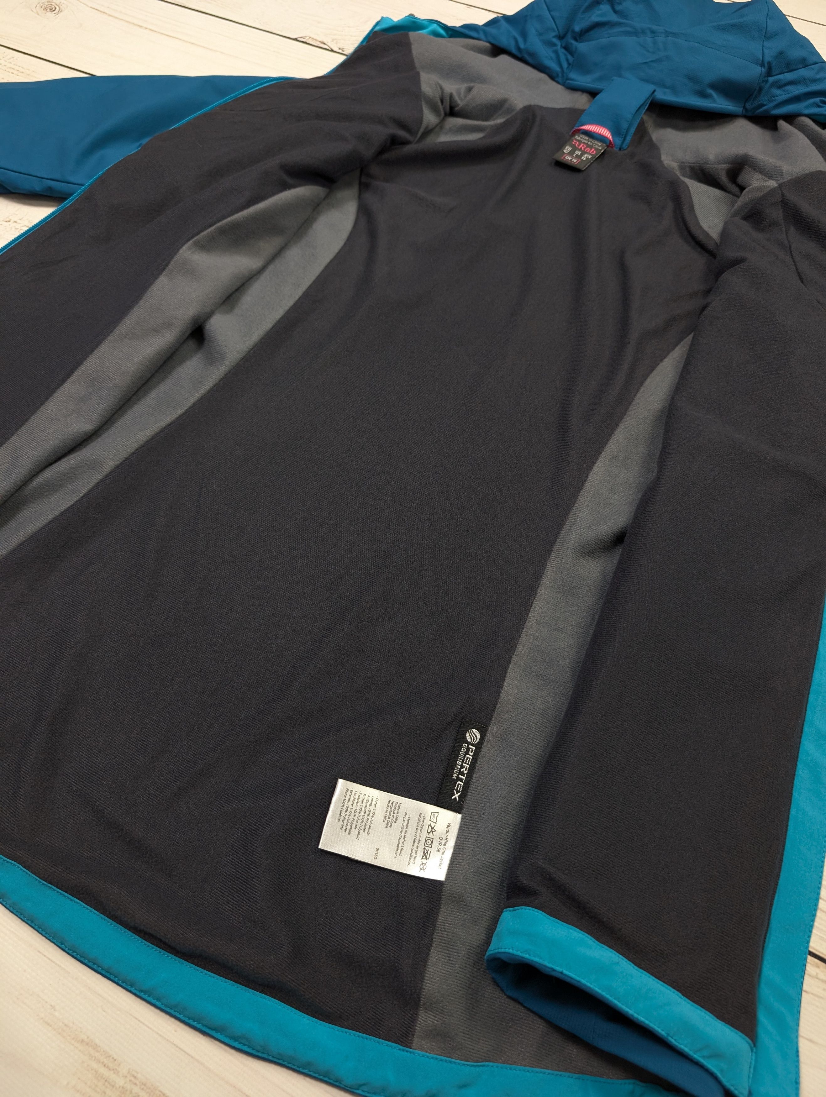 Rab Rab Womens Vapour-Rise One Hooded Jacket QVR-56 Size L / US 10 / IT 46 - 17 Thumbnail