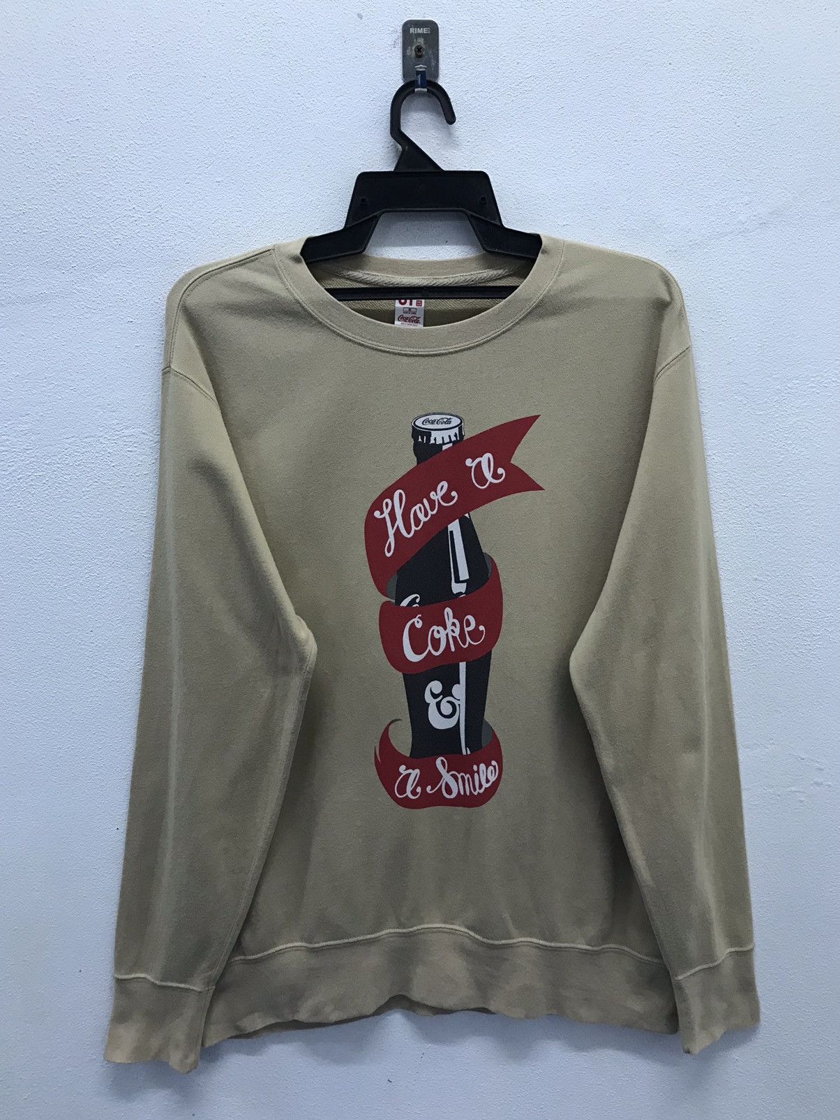 Coca Cola × Uniqlo × Vintage Vintage Uniqlo Coca Cola Have A Coke A Smile Sweatshirt Size US M / EU 48-50 / 2 - 1 Thumbnail