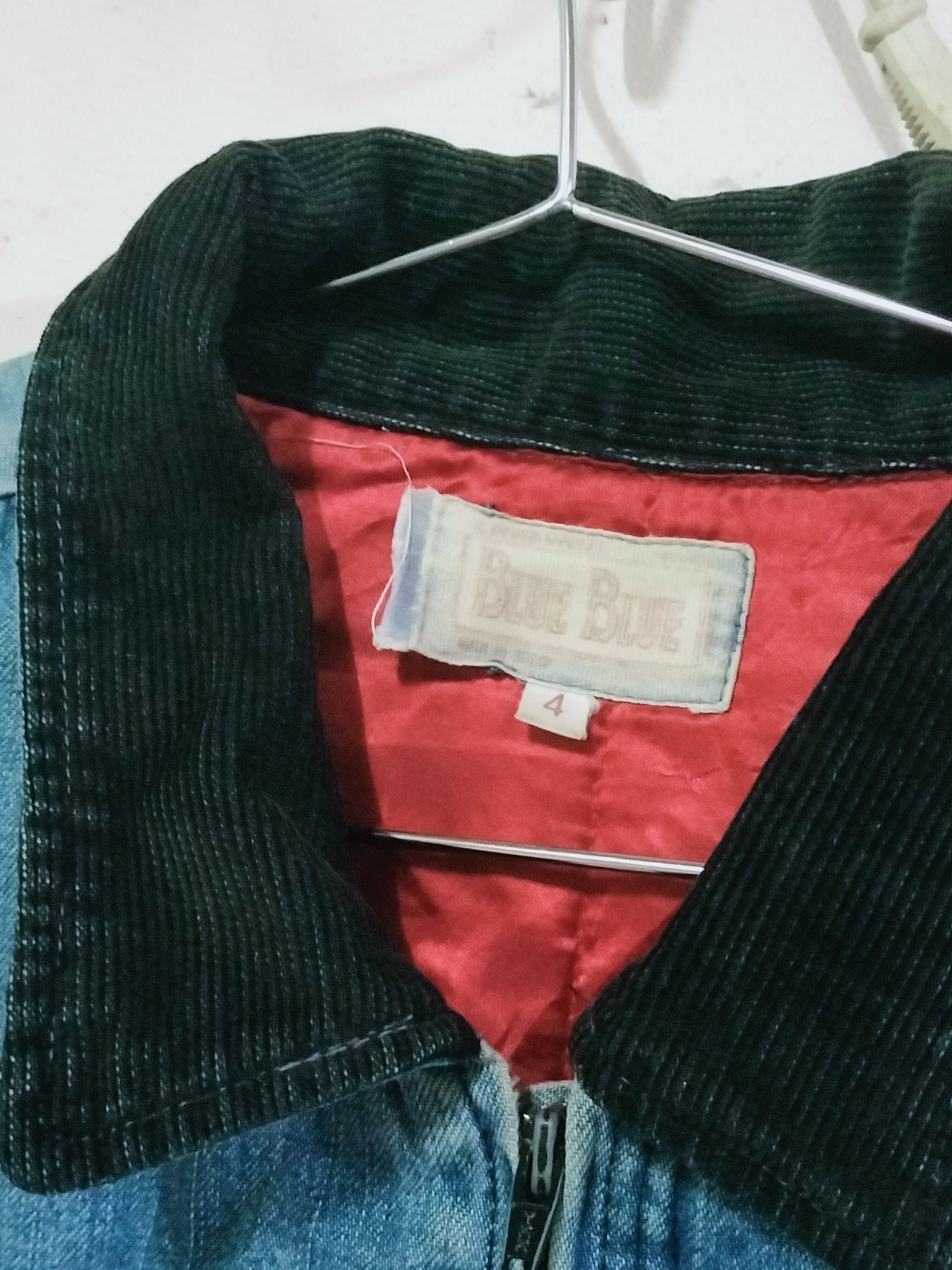 Blue Blue Japan Distressed Blue Blue Japan Los Angeles Denim Bomber Workwear Size US XL / EU 56 / 4 - 3 Thumbnail