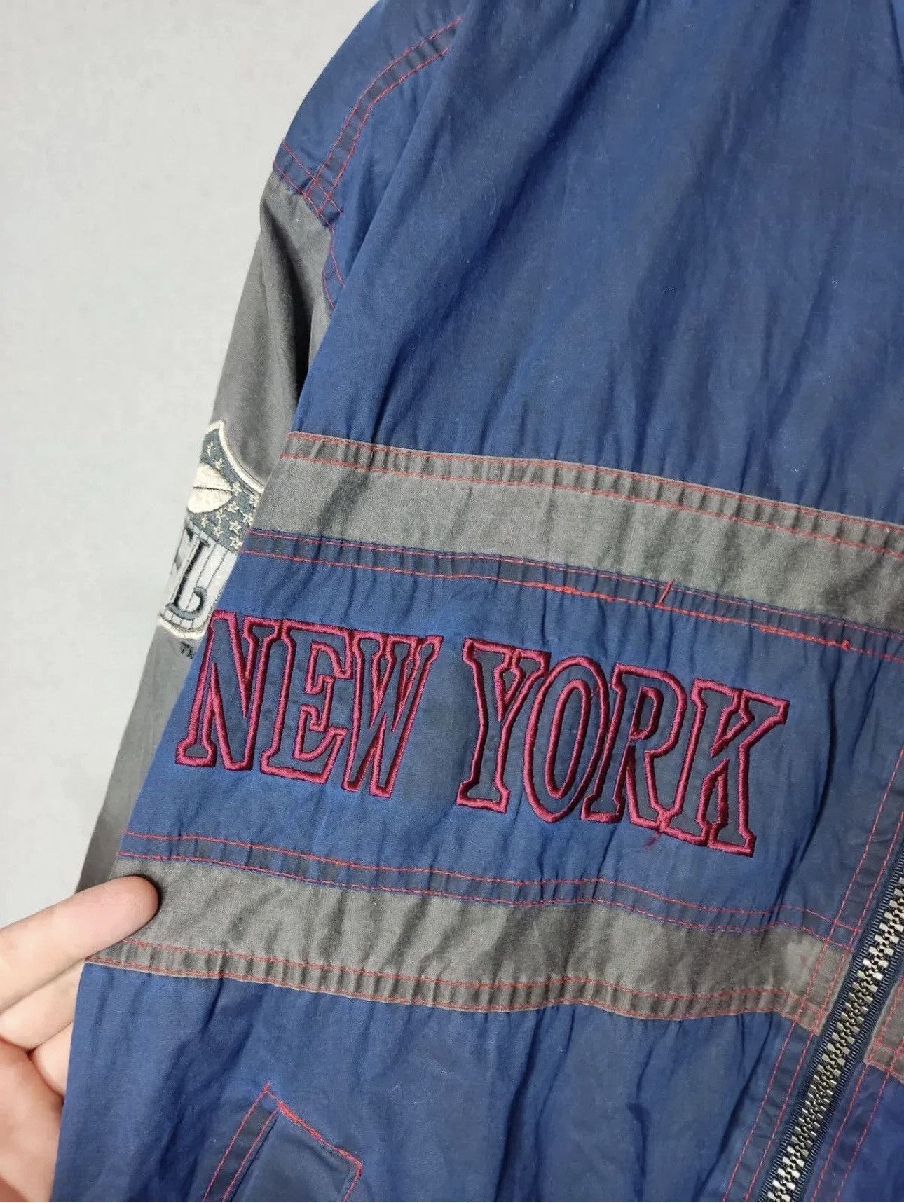 NFL NFL New York Giants Throwbacks Vintage Bomber Jacket Size US XL / EU 56 / 4 - 7 Thumbnail