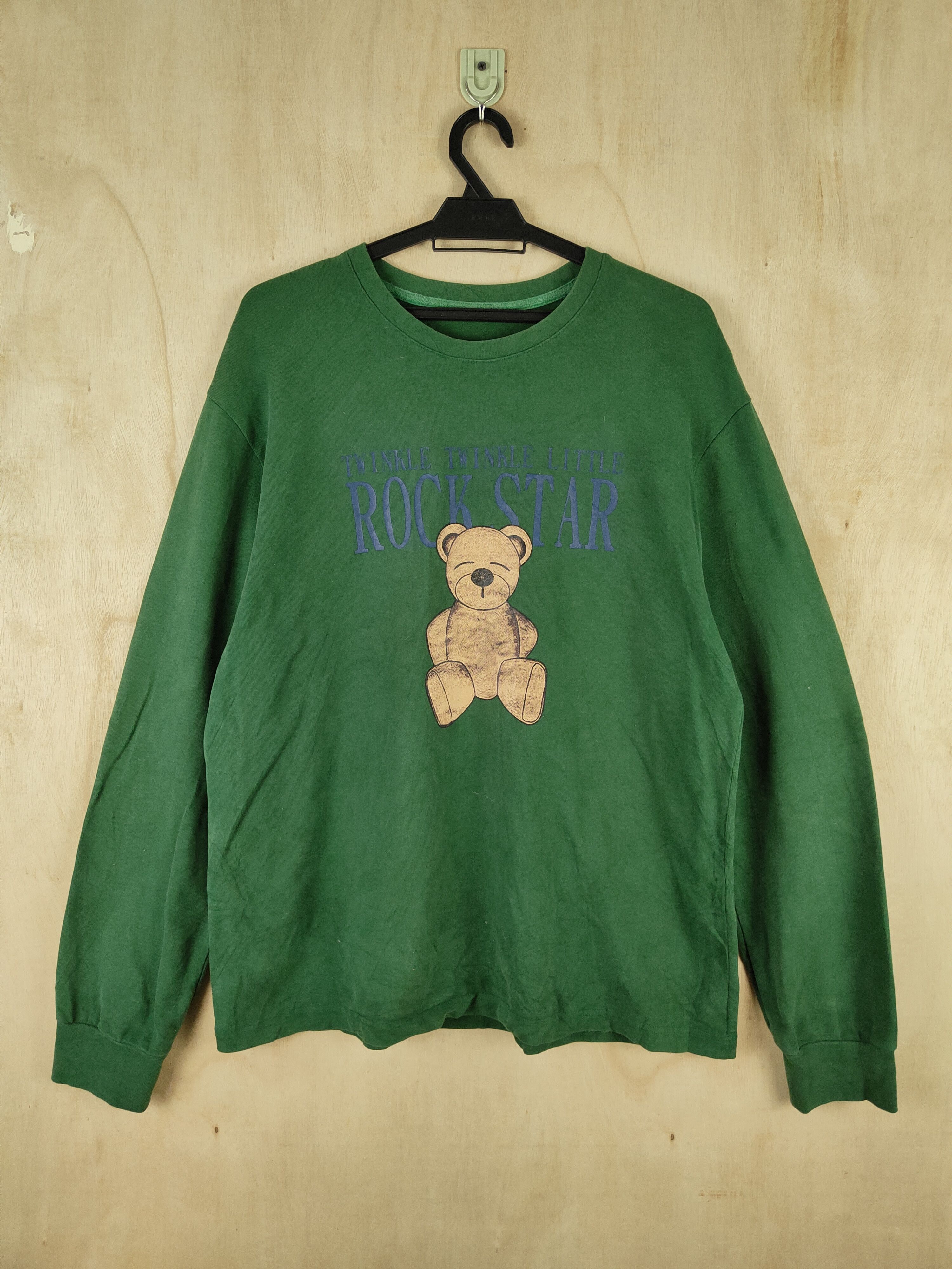 Band Tees Lolthedice rockstar teddy bear Green Sweatshirts #S2621 Size US L / EU 52-54 / 3 - 1 Thumbnail