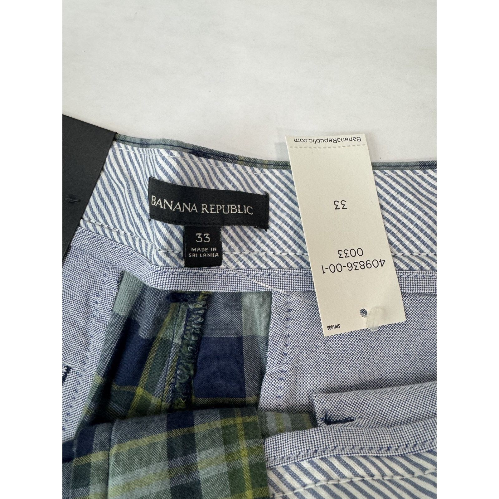 Banana Republic NWT Banana Republic Men's Plaid Shorts Preppy Golf Blue 33 Size US 33 - 6 Thumbnail