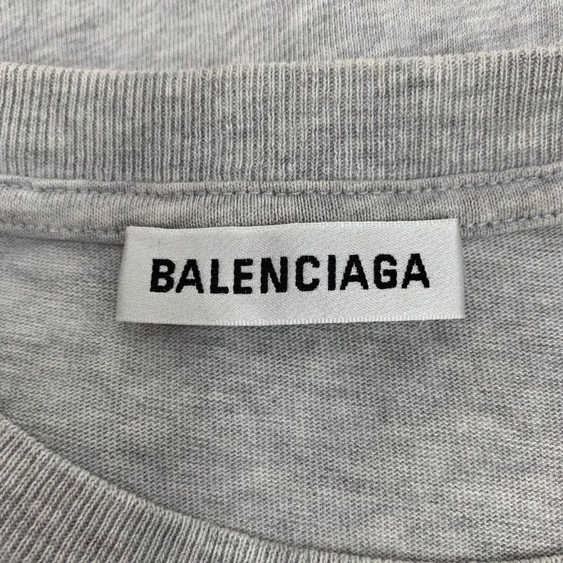 Balenciaga Balenciaga Grey monogrammed cotton crewneck short-sleeve T Size US S / EU 44-46 / 1 - 5 Thumbnail