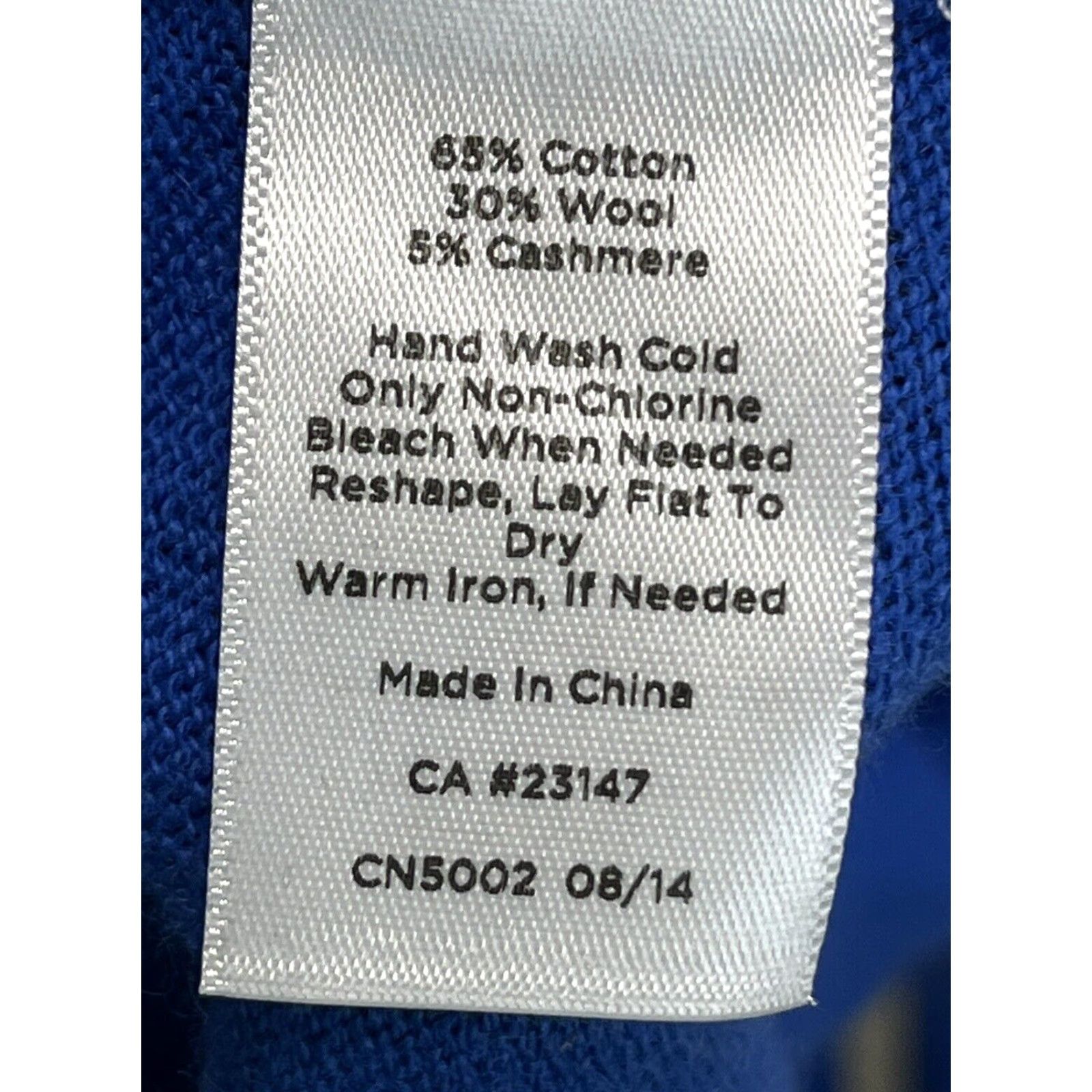 Talbots Talbots Fine Knit Sweater 1XP Plus Petite Blue Wool Cashmere Blend Split Sides Size XL / US 12-14 / IT 48-50 - 7 Thumbnail