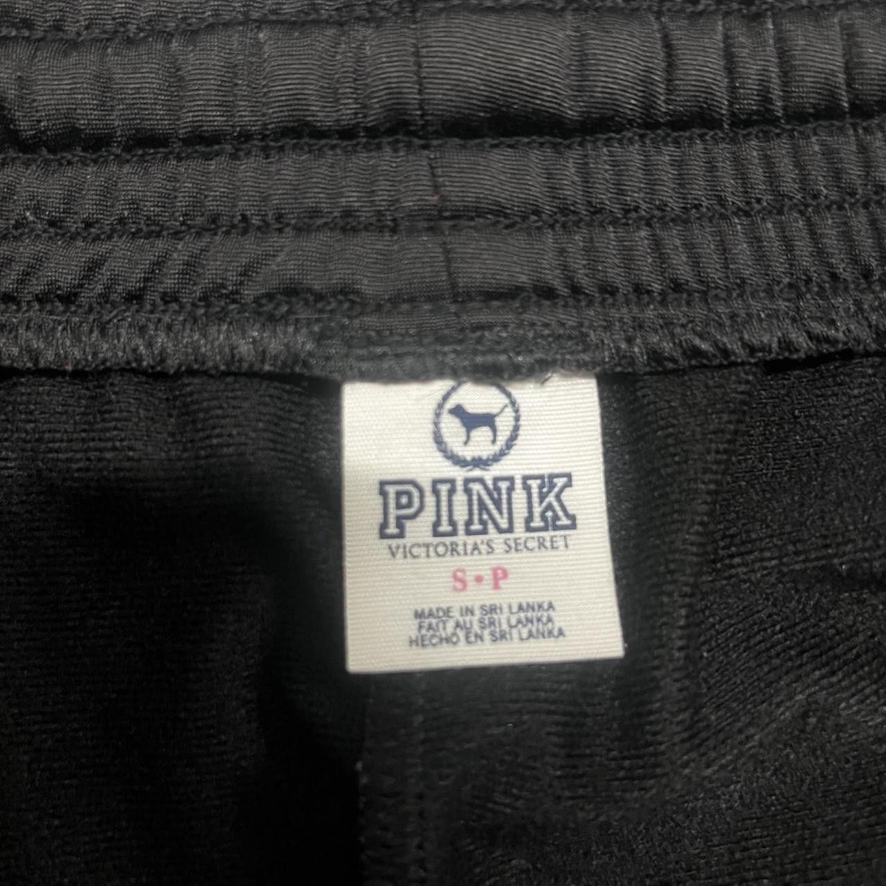 Vintage Vintage Y2K Baggy Pink Victorias Secret Black Track Pants Size US 34 / EU 50 - 8 Thumbnail