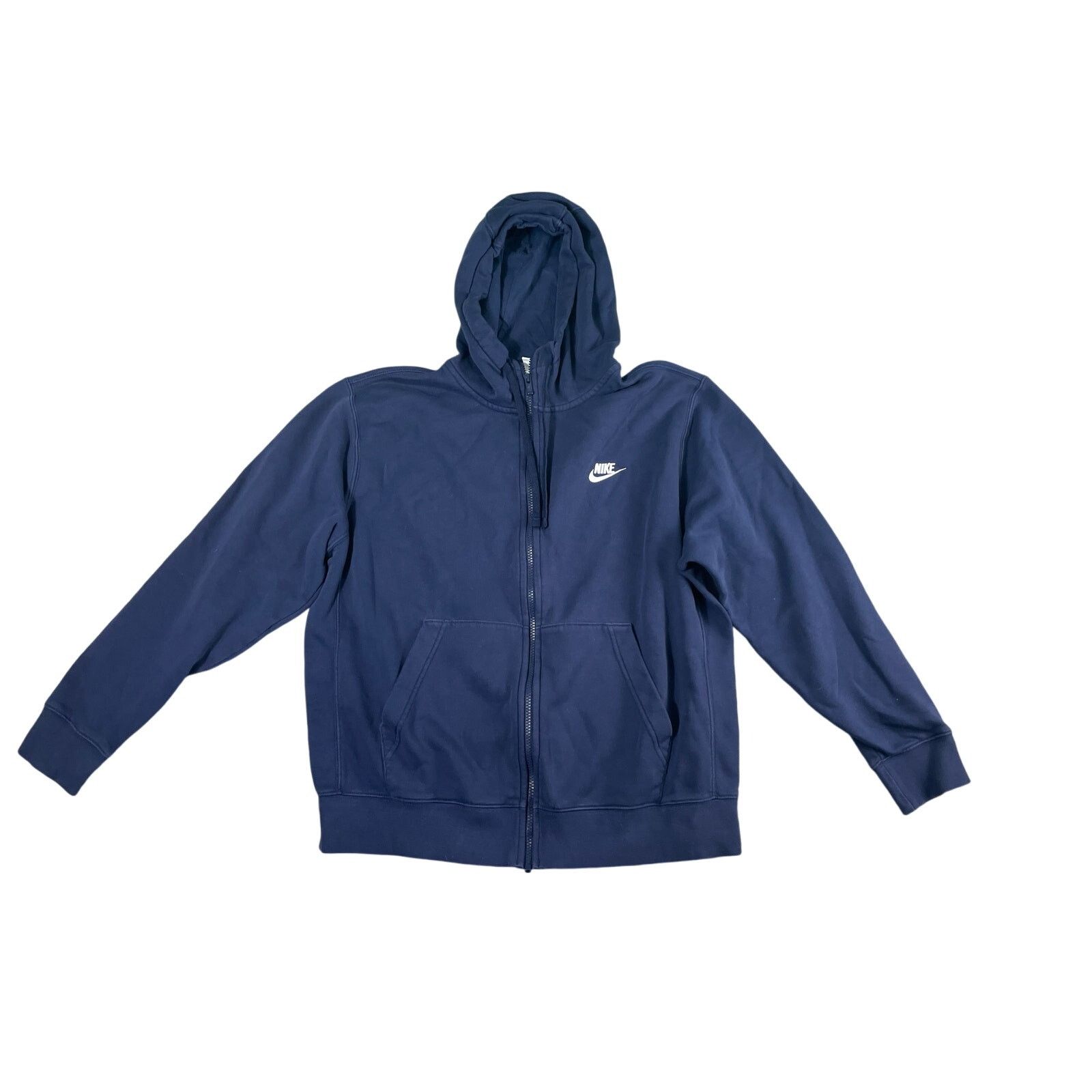 Nike Nike Men’s Blue Full Zip Hoodie Drawcord Size Large Size US L / EU 52-54 / 3 - 1 Thumbnail