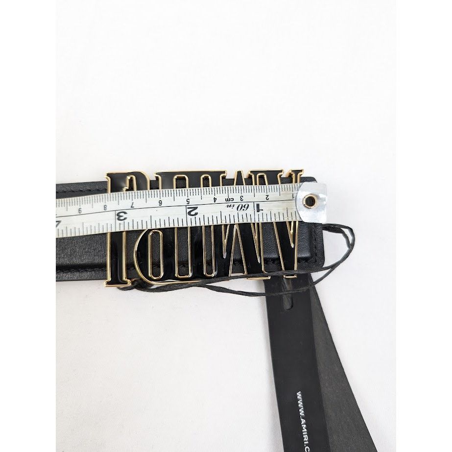 Amiri o1rshd1 Size: 110 CM / Nappa Amiri 4cm Belt in Black Size 44 - 11 Thumbnail