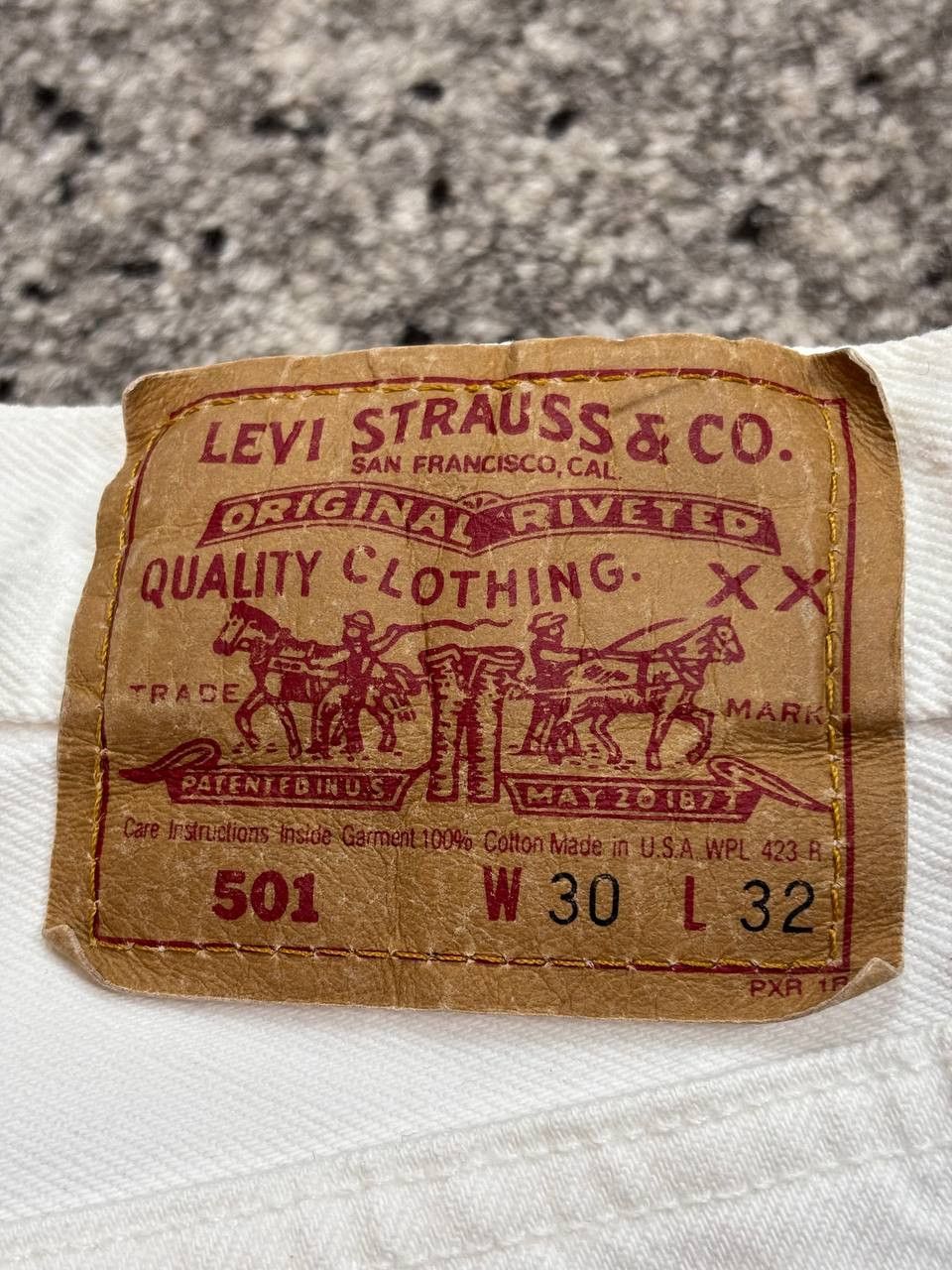 Levi's Vintage Clothing Vintage 1992 Levi's 501 White Jeans Made in USA W30 L32 Size US 30 / EU 46 - 7 Thumbnail
