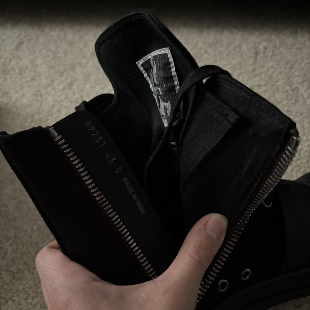 Rick Owens Drkshdw Rick Owens DRKSHDW Hustler Ramone Black Size US 10 / EU 43 - 5 Thumbnail