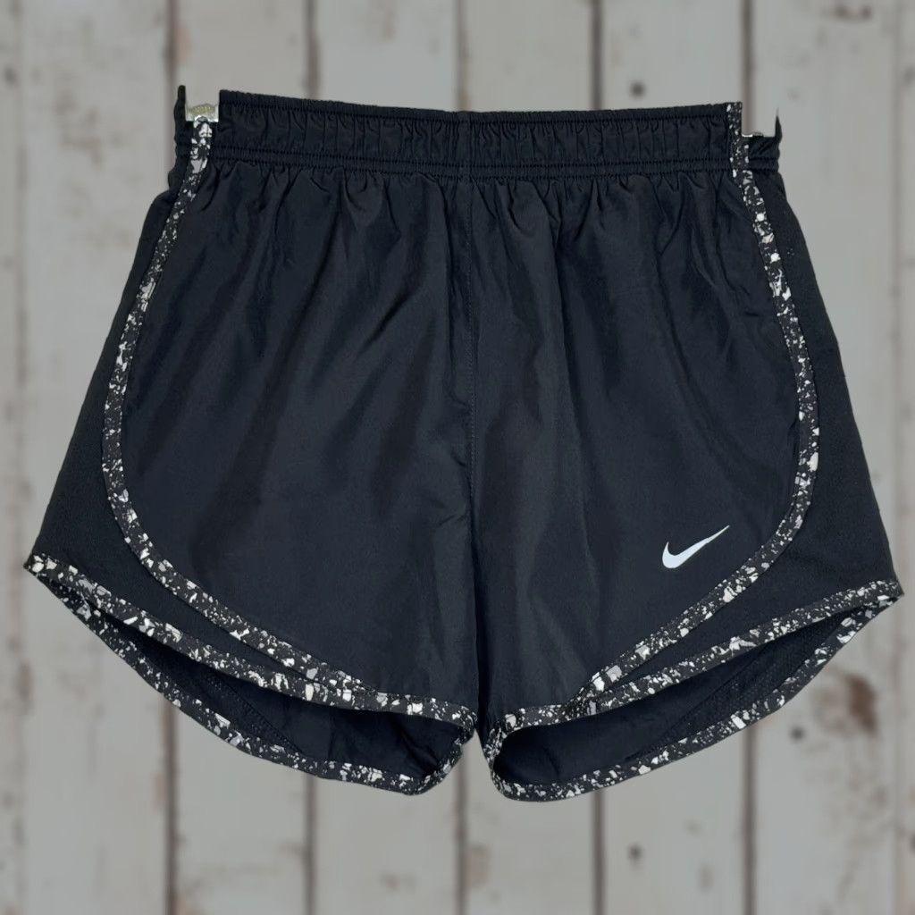 Nike Nike Dri Fit Running Athletic Shorts Womens XS Black Built in Briefs Elastic Drawstring Waist Shorts Size 26" / US 2 / IT 38 - 1 Thumbnail