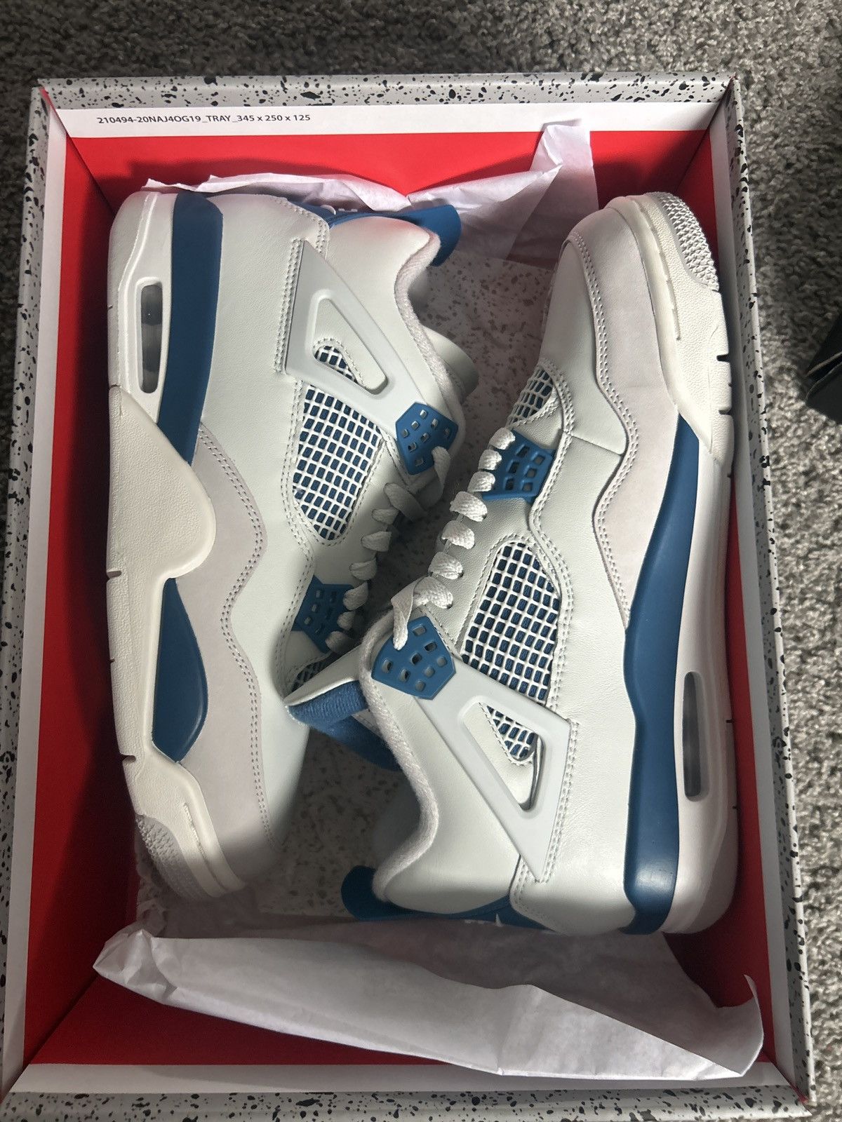 Jordan Brand Jordan 4 Retro Military Blue (2024) Size US 9.5 / EU 42-43 - 7 Thumbnail