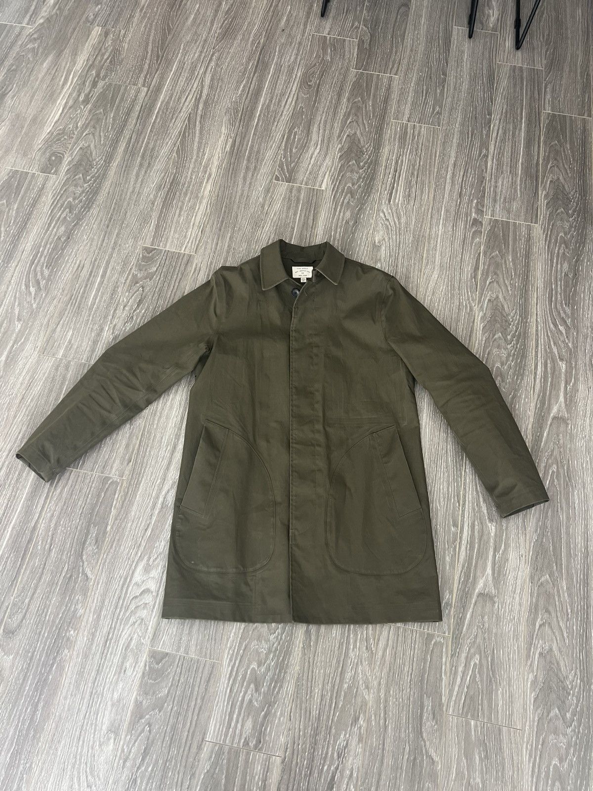 Club Monaco Club Monaco Olive Mac Rain Coat Size US S / EU 44-46 / 1 - 7 Thumbnail