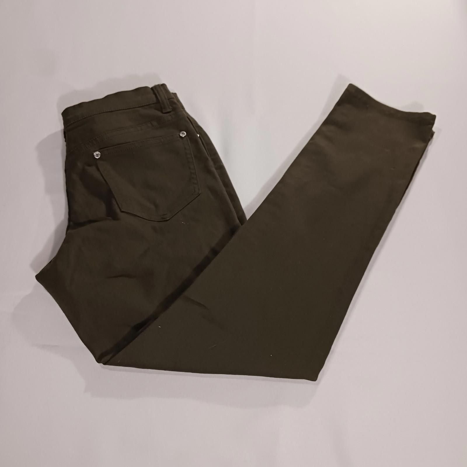 Venus Venus Mid-Rise Women's Green Stretch Leggings Pants Size 10 Size 32" / US 10 / IT 46 - 2 Thumbnail