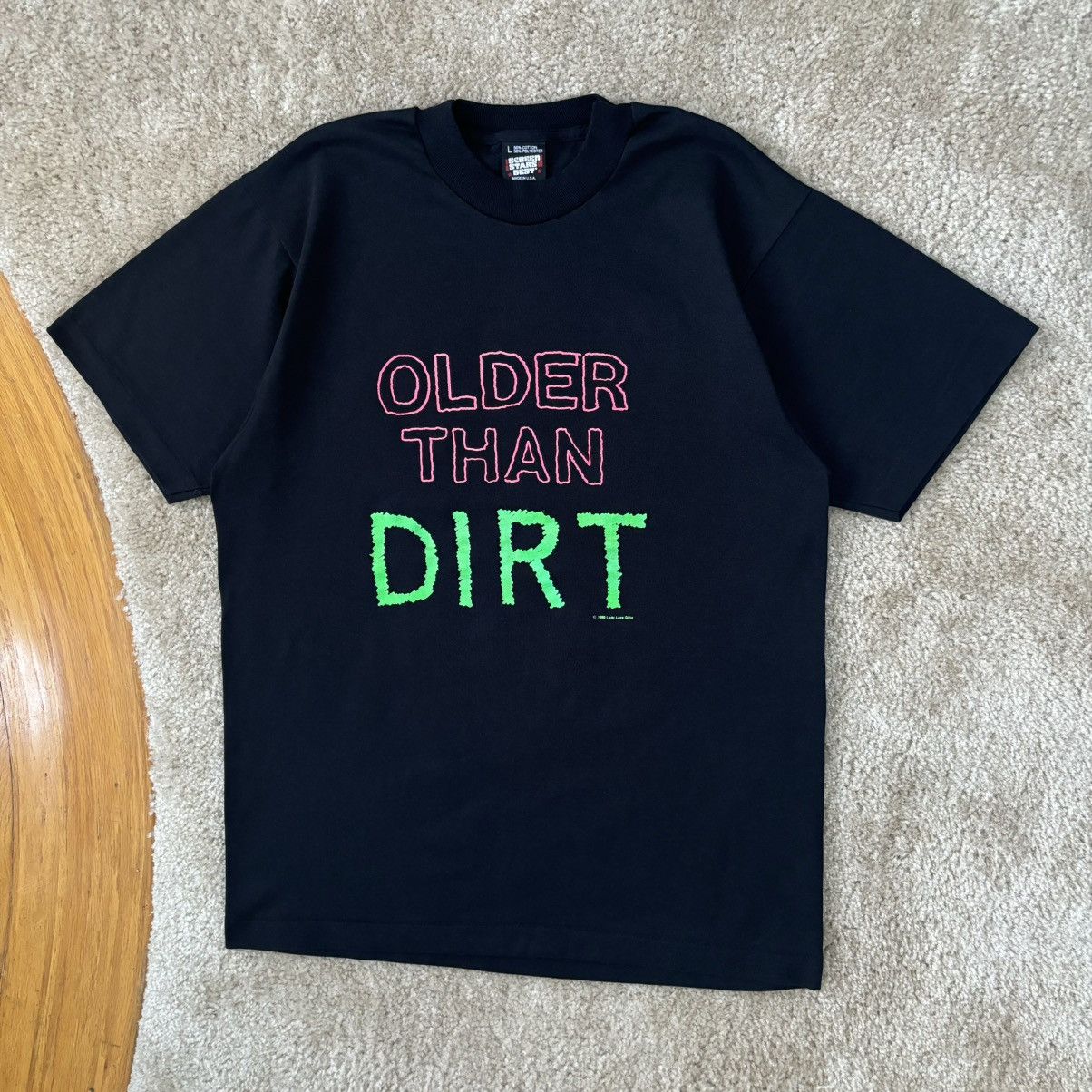Vintage Vintage Older Than Dirt Parody Funny Statement T-Shirt Large Size US L / EU 52-54 / 3 - 2 Thumbnail