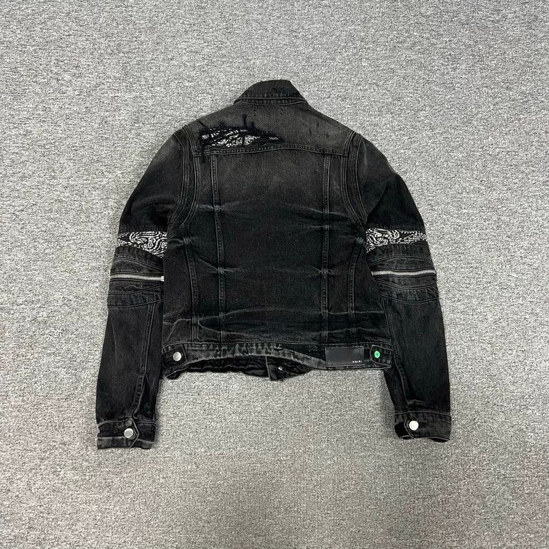 Amiri Amiri Flower Patch Denim Jacket Size S-2506 Size S / US 4 / IT 40 - 2 Thumbnail