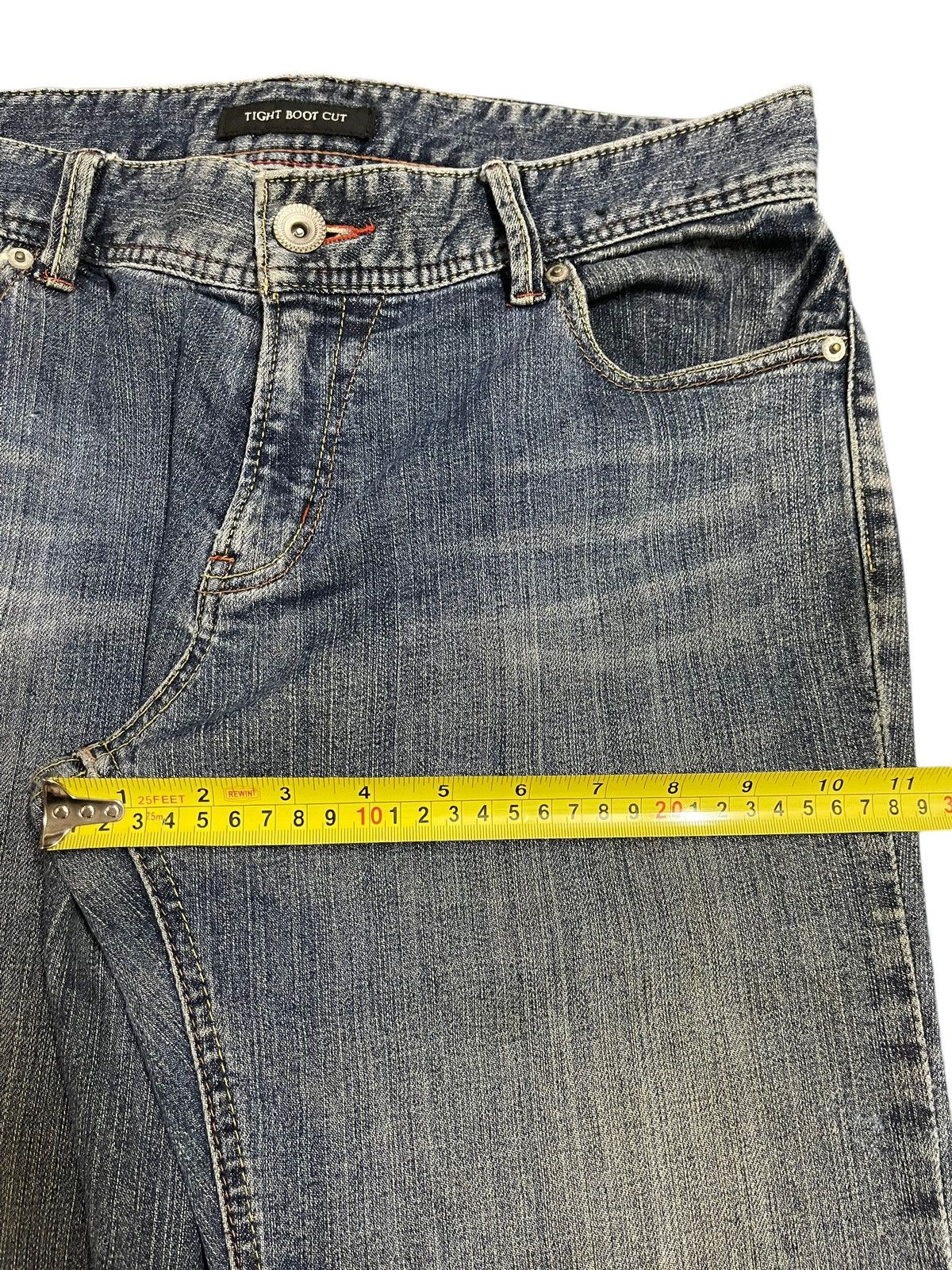 KMRii Vintage Japanese Brand Blue Wash Tight Bootscut Jeans Size US 32 / EU 48 - 14 Thumbnail