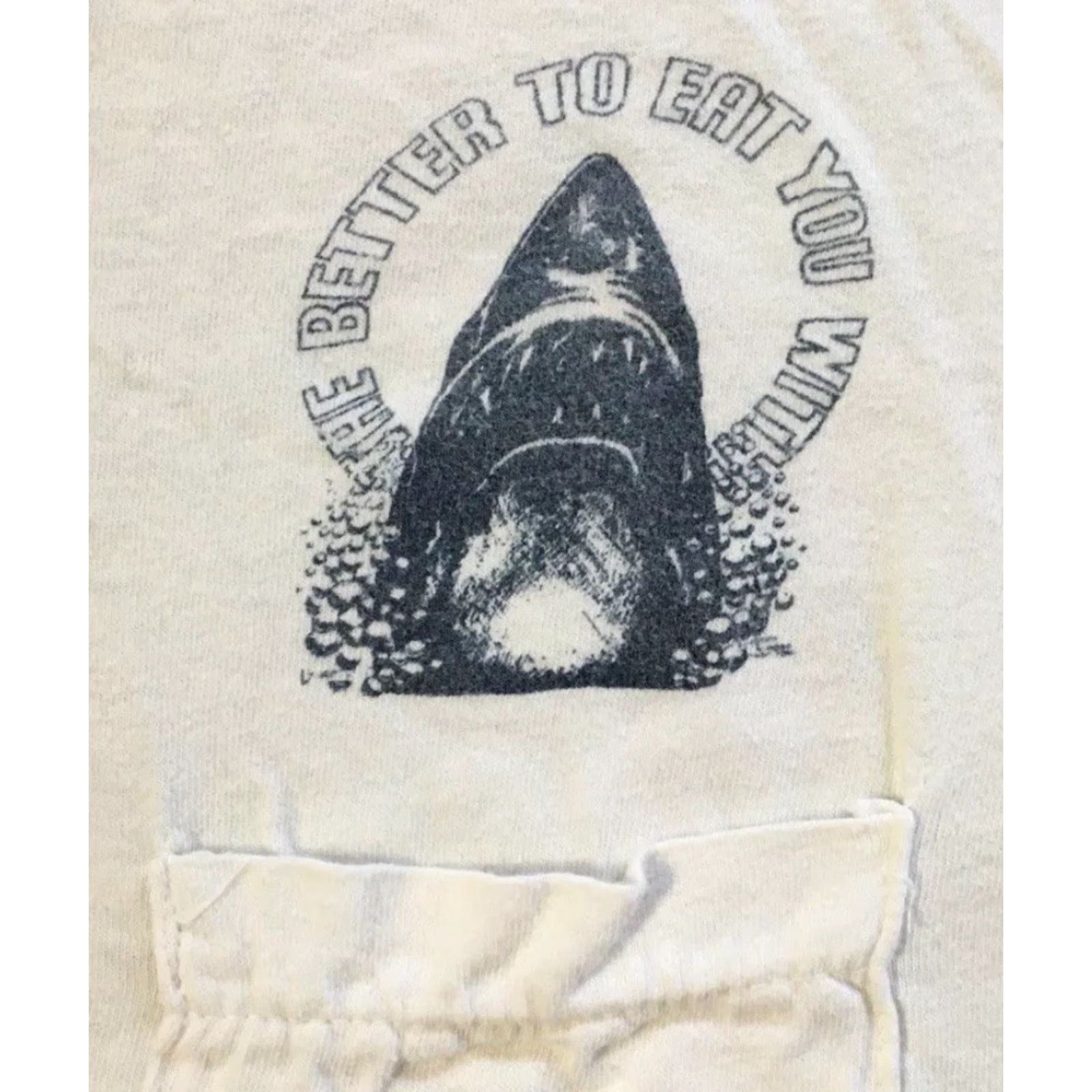 Vintage Vtg 70s Shark Better To Eat You Faded Shirt S Art Funny Animal Beach Surf Grunge Size US S / EU 44-46 / 1 - 4 Thumbnail
