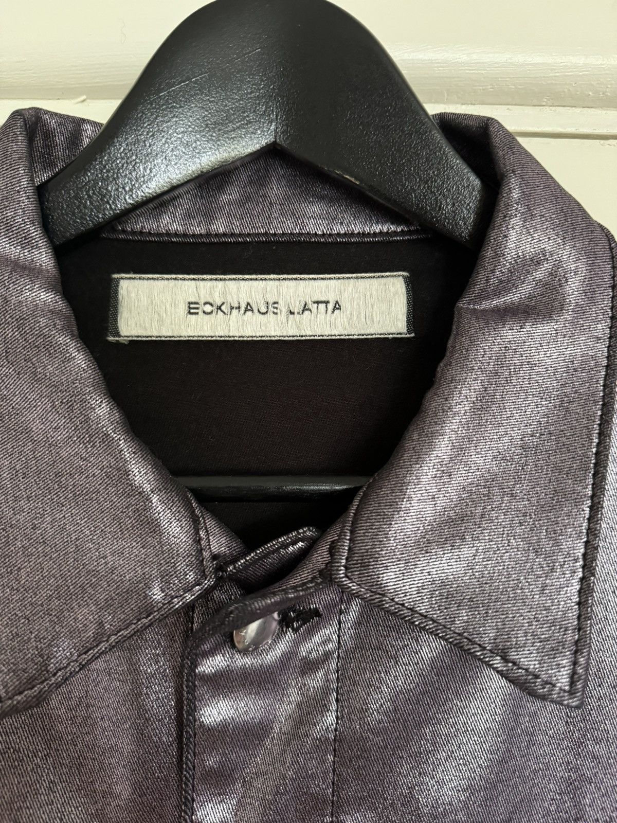 Eckhaus Latta Eckhaus Latta Metalic Coated Jacket Size US M / EU 48-50 / 2 - 2 Thumbnail
