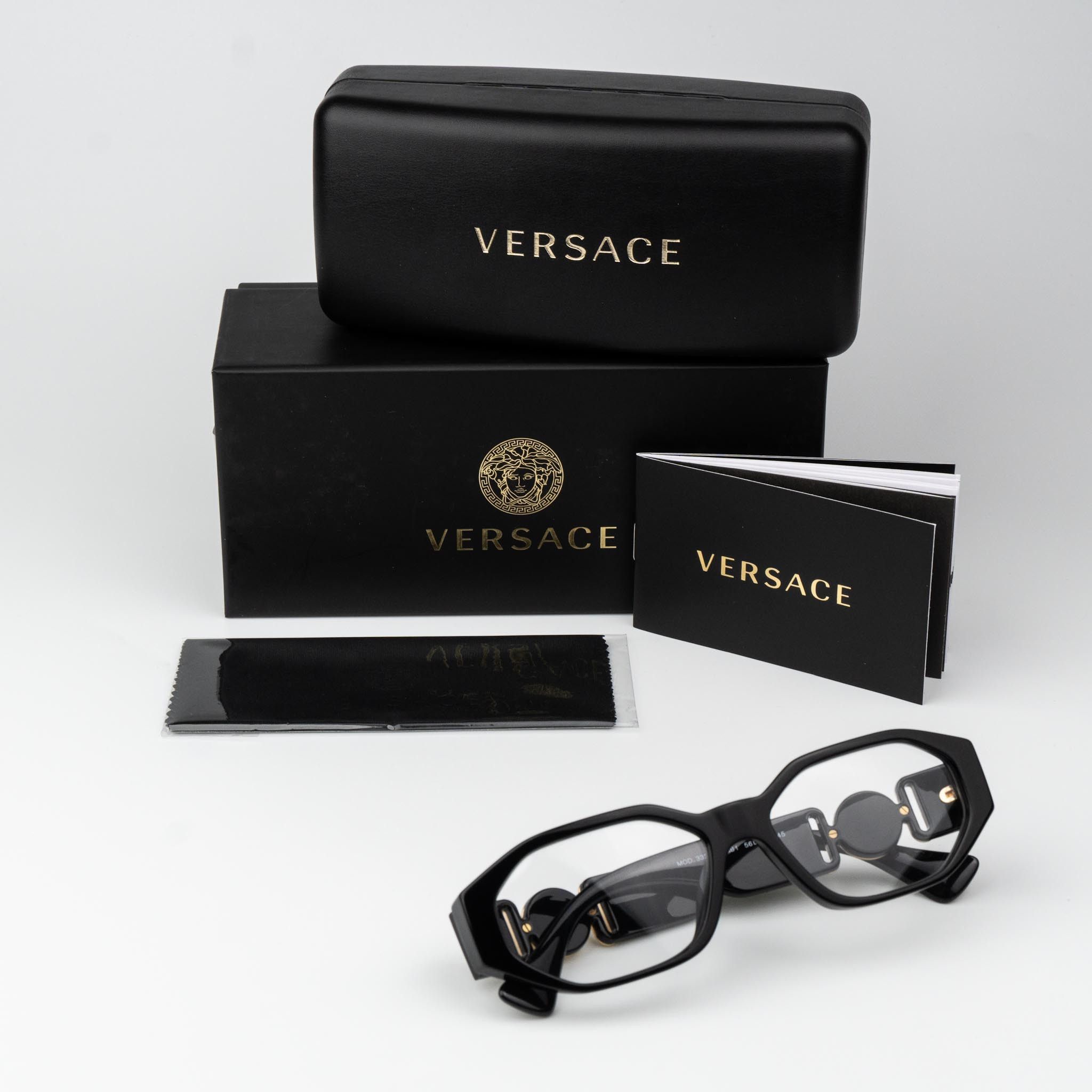 Versace Versace Women Geometric Eyeglasses VE3320U GB1 BRAND NEW Size ONE SIZE - 9 Thumbnail