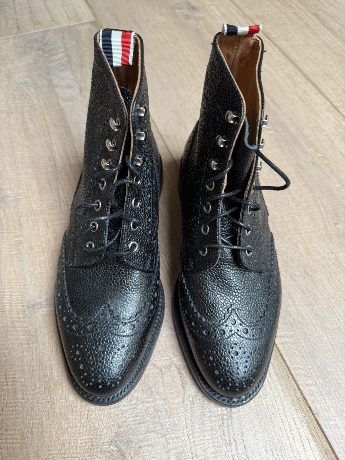 Thom Browne Thom Browne Classic Long Wing Pebble Grain Boots New Size US 5.5 / IT 35.5 - 3 Thumbnail