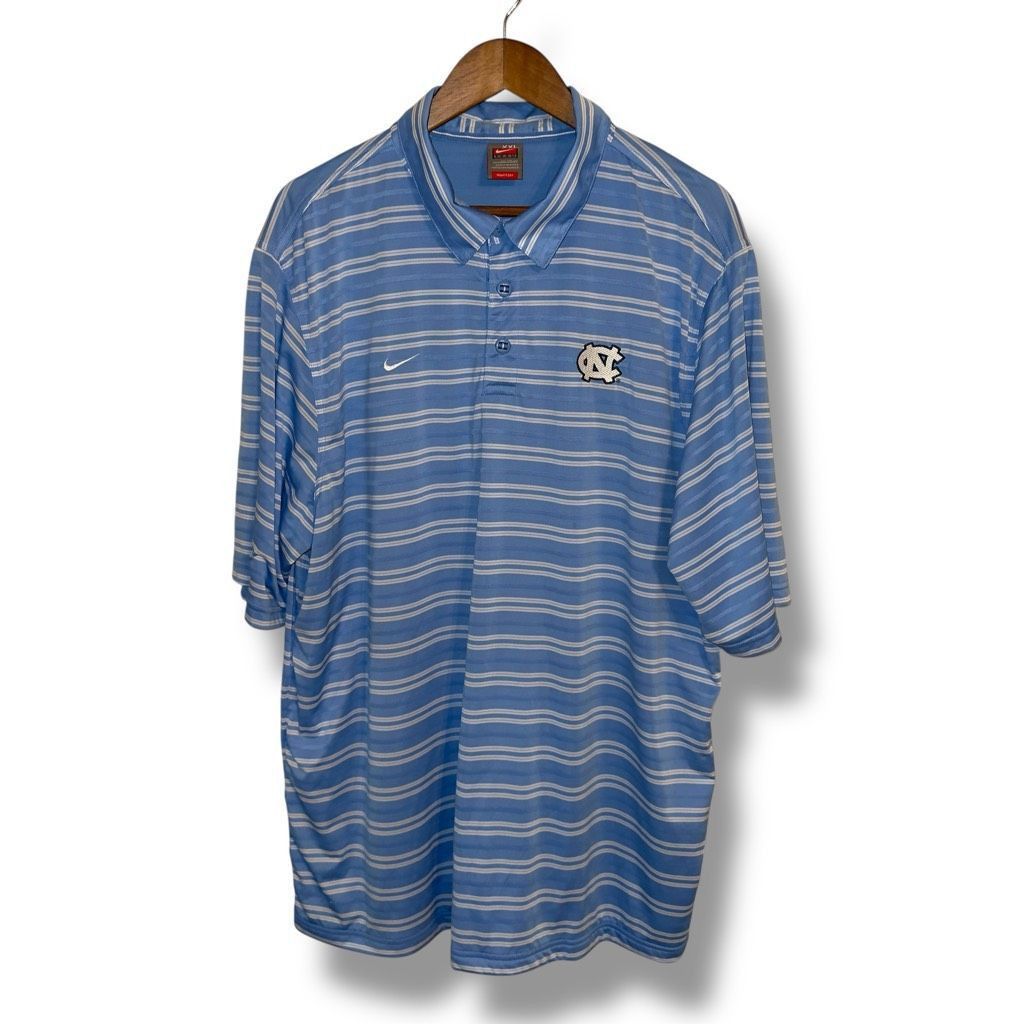 Nike UNC University of North Carolina Nike Golf Dri Fit Golf Polo Shirt Size XXL Size US XXL / EU 58 / 5 - 1 Thumbnail