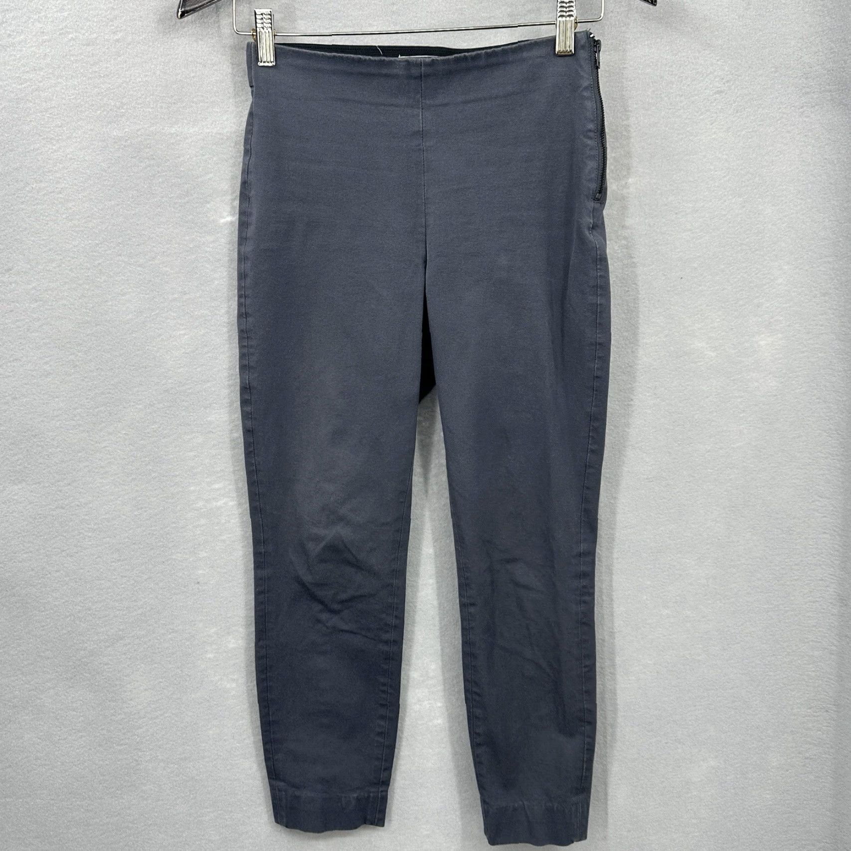 Everlane Everlane Pants Womens 00 The Side-Zip Stretch Cotton Gray Preppy Minimal Skinny Pants Womens 00 Gray Stretch Cotton Modern Classic Skinny Size 24" / US 00 / IT 34 - 2 Thumbnail