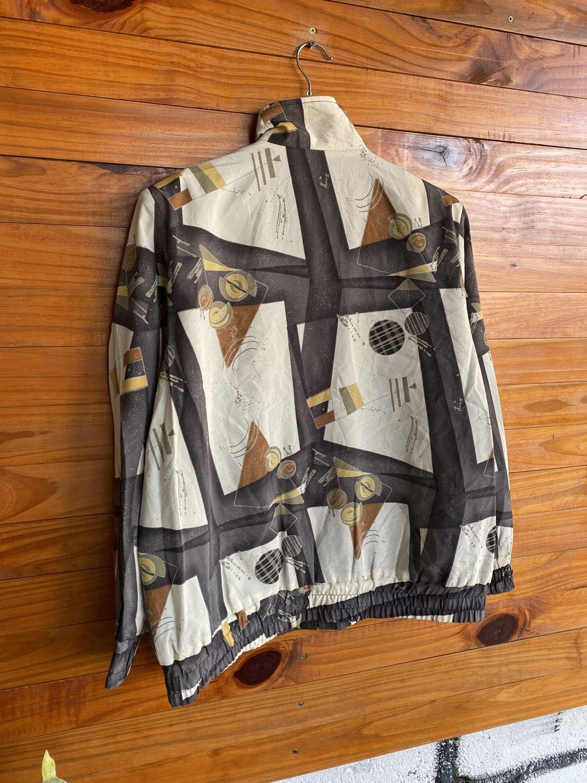 Japanese Brand Vintage PAPITA Abstract Pattern Jacket Japanese Brand Zip-Up Size L / US 10 / IT 46 - 13 Thumbnail