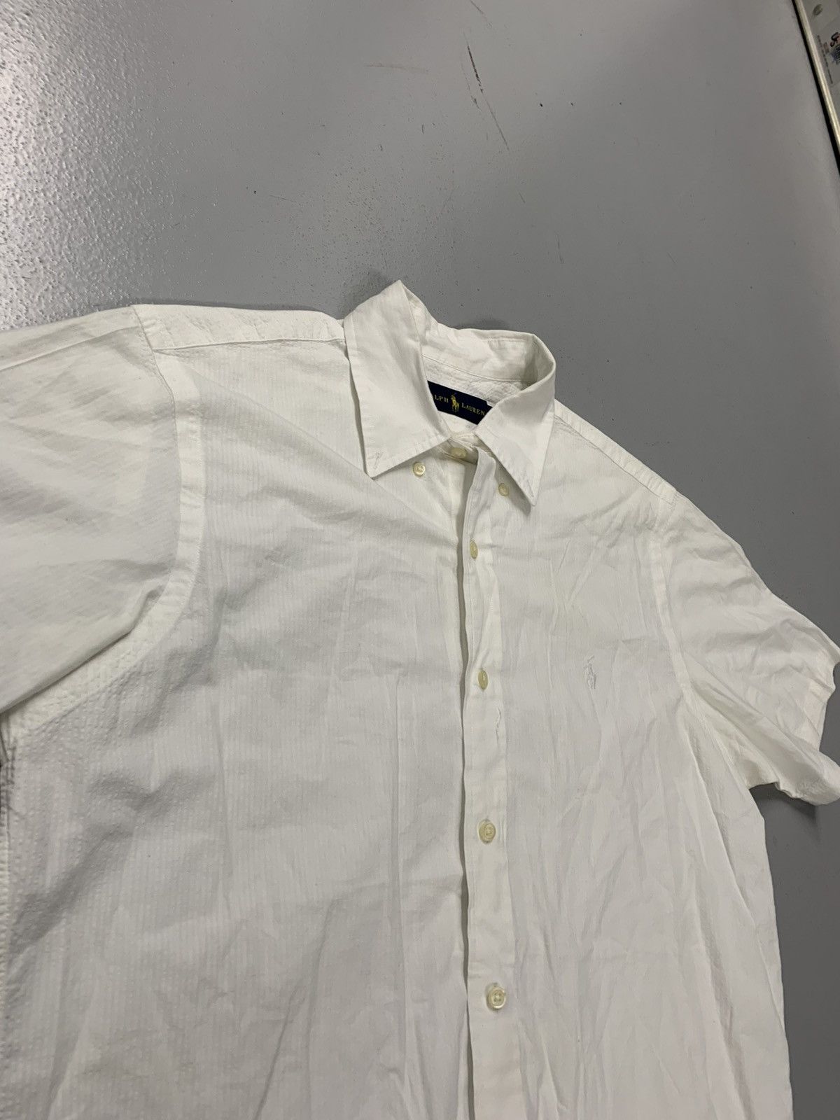 Polo Ralph Lauren Ralph Lauren White Short Sleeve Button-Down Shirt - Size M Size US M / EU 48-50 / 2 - 2 Thumbnail