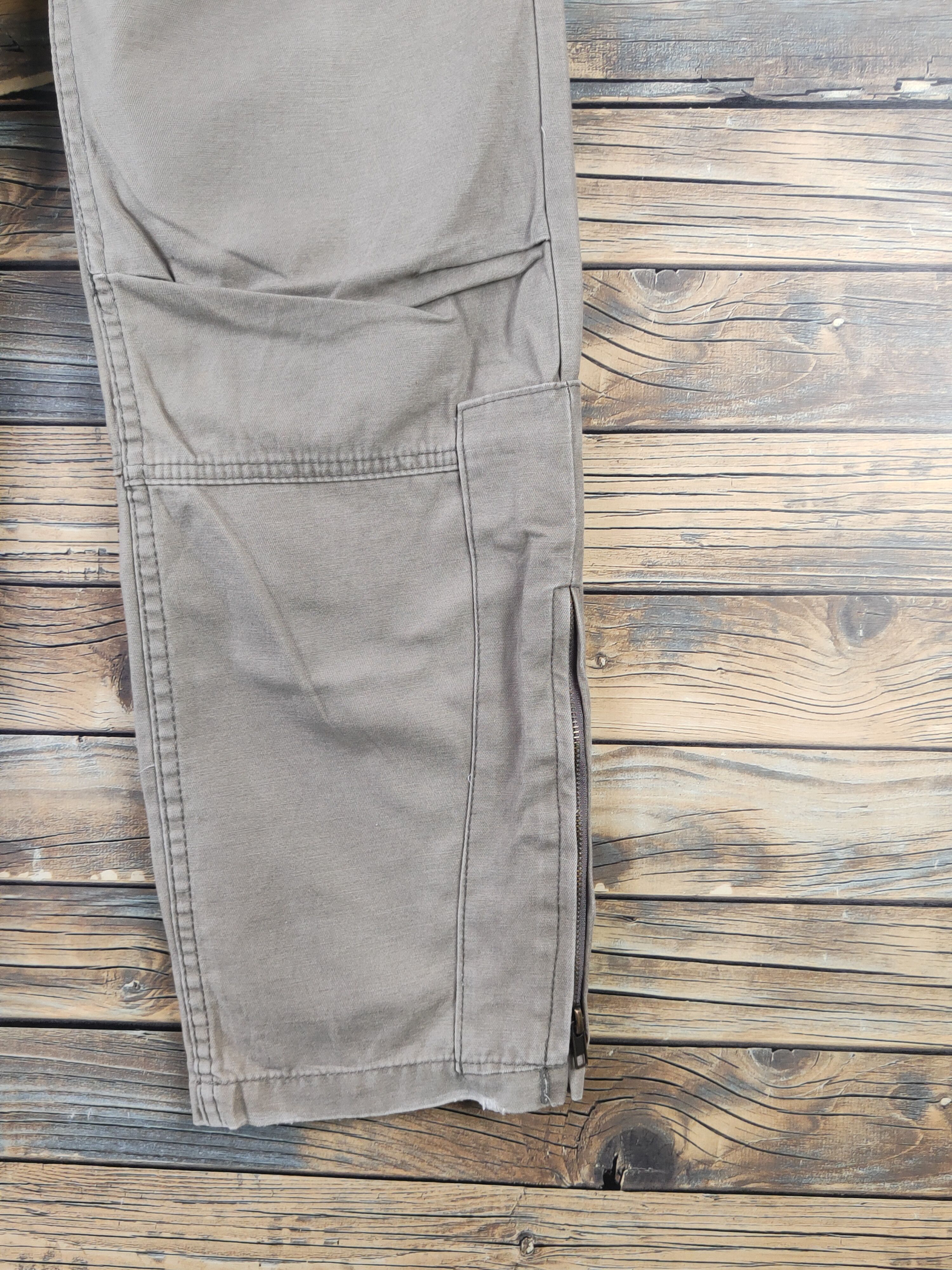 Japanese Brand DL Jungle Storm Olive Faded Multipocket Cargo Pants #450 Size US 30 / EU 46 - 6 Thumbnail