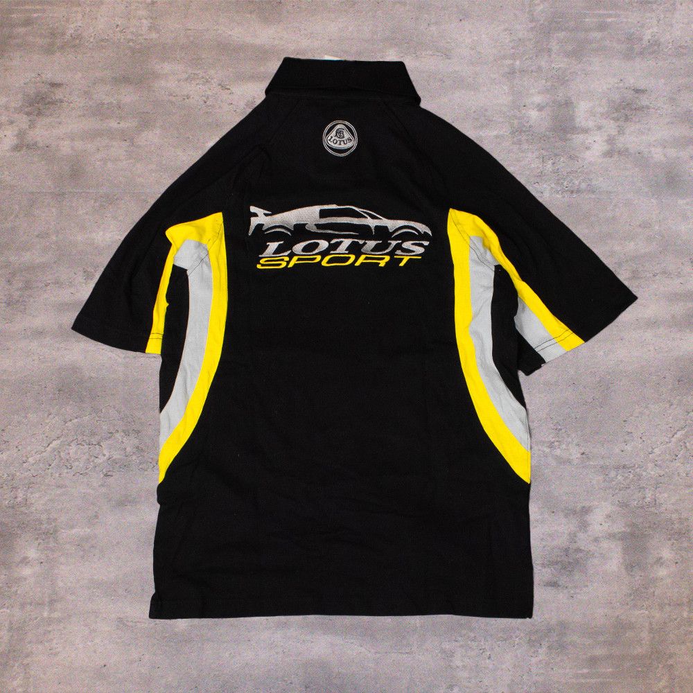 Lamborghini × Vintage Y2K 2000's Dread Lotus Sport Deadstock Black Polo Shirt Size US S / EU 44-46 / 1 - 1 Thumbnail