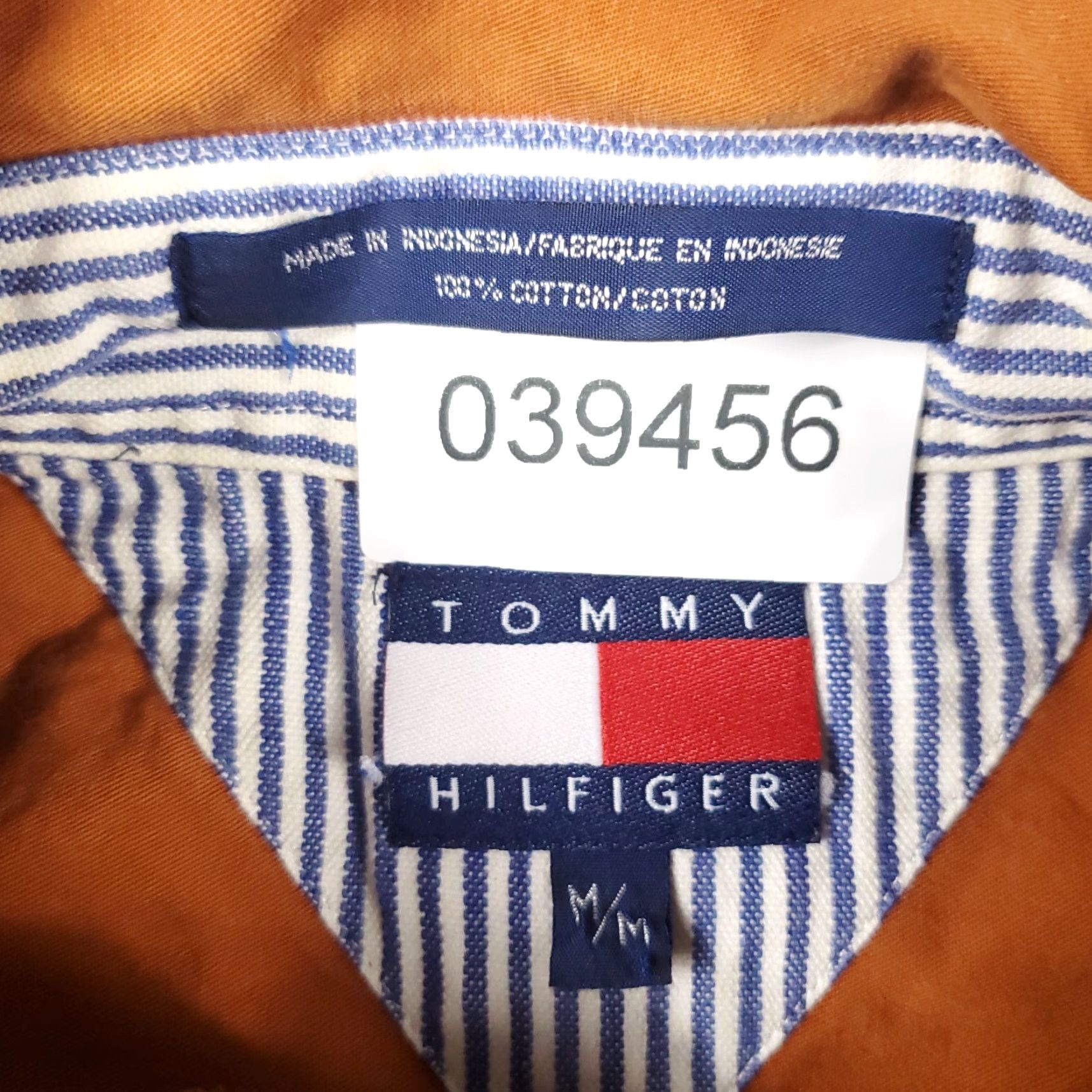 Tommy Hilfiger Tommy Hilfiger Shirt Mens Medium Orange Button-Up Short Sleeve Casual Button-Front Classic Modern Classic Mens M Orange Shirt Size US M / EU 48-50 / 2 - 8 Thumbnail