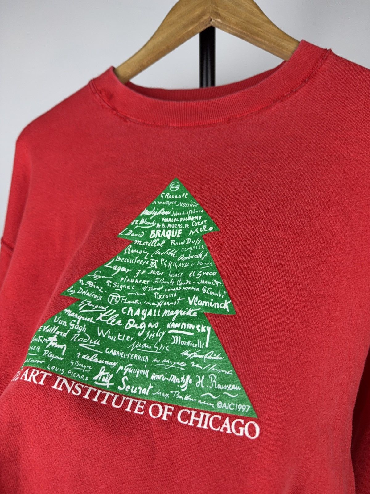 Vintage 90s Art Institute of Chicago Artist Tree Sweatshirt XL Size US XL / EU 56 / 4 - 4 Thumbnail