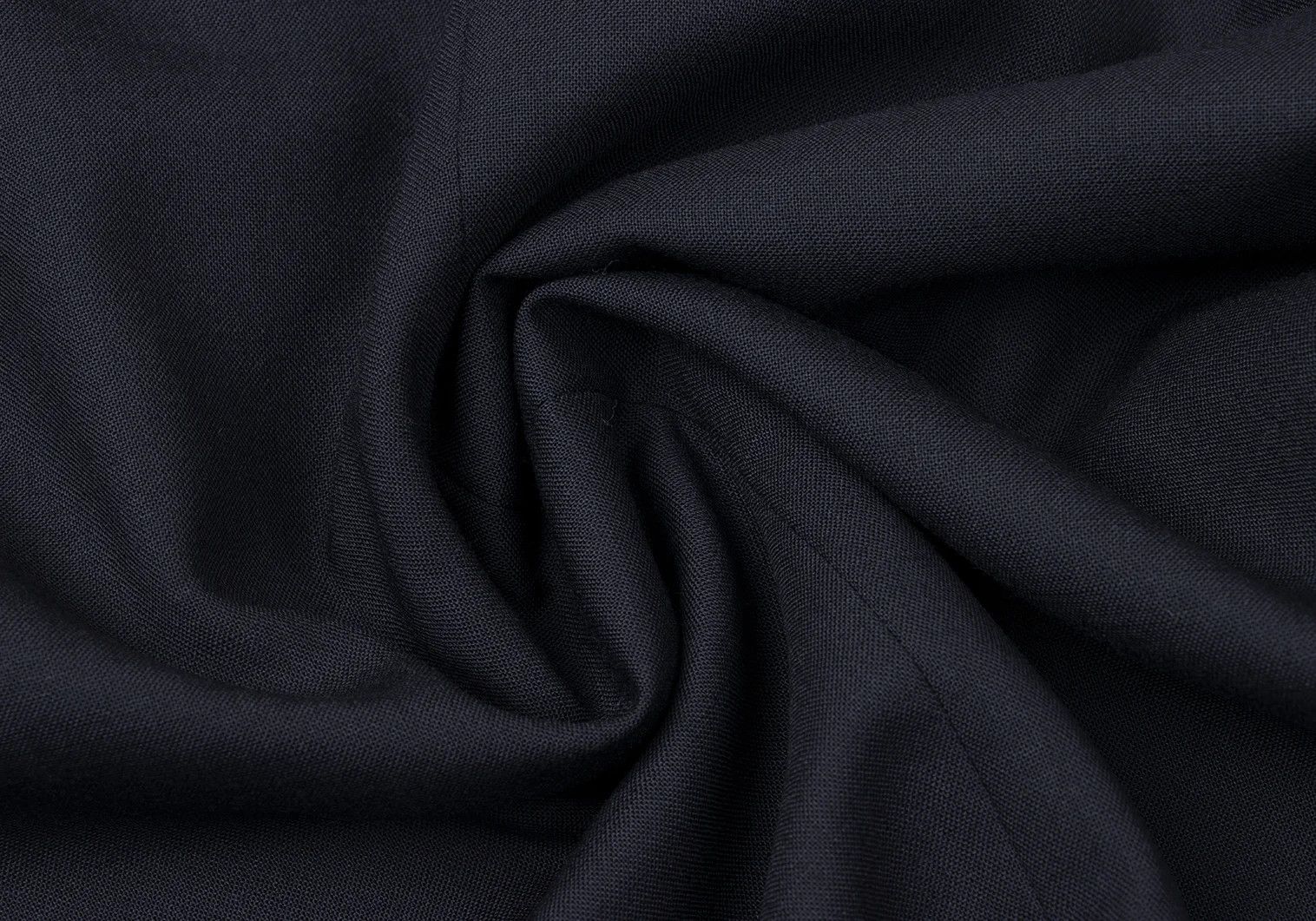 Ganryu Wool Gathered Design Wide Cropped Pants in Navy, Size M Size US 36 / EU 52 - 12 Thumbnail