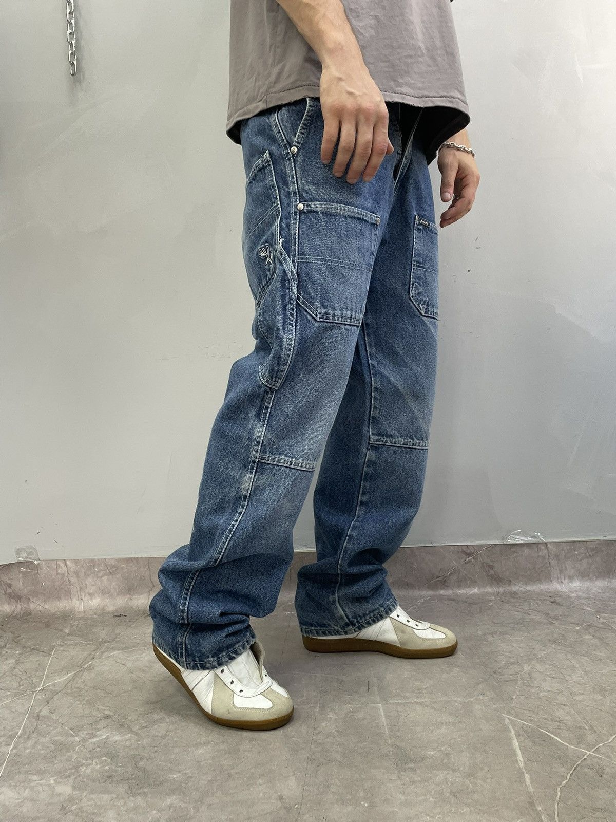Southpole Rare baggy southpole denim rap jeans pants low waist y2k Size US 31 - 1 Thumbnail
