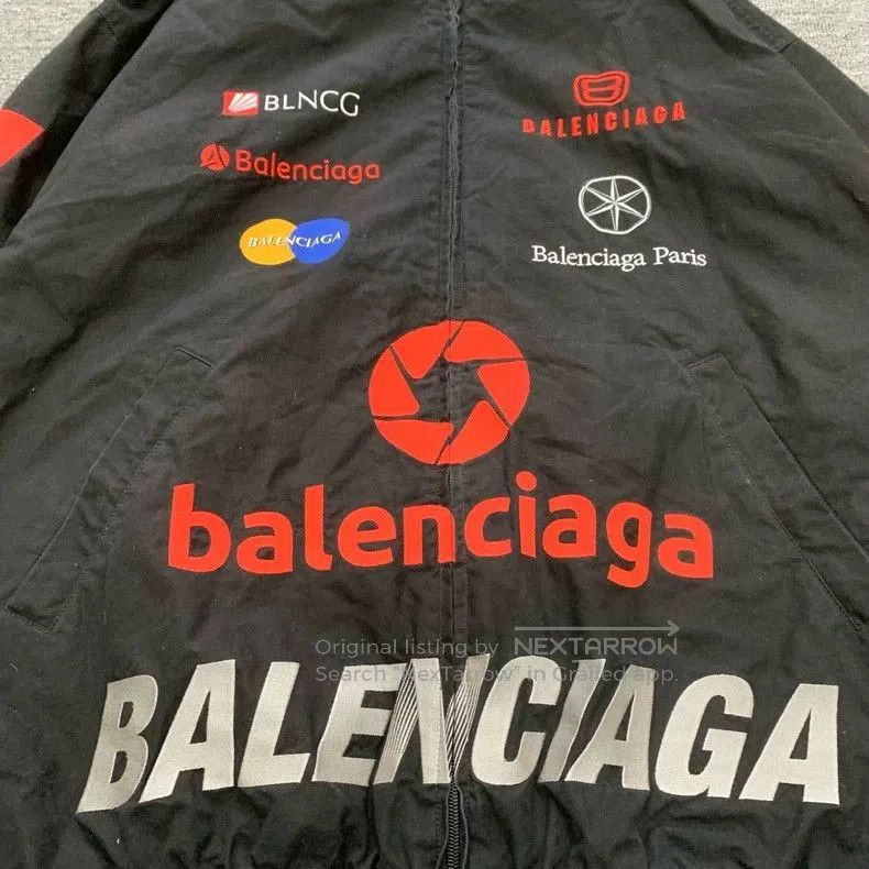 Balenciaga Balenciaga Black Logo Racing Jacket. Size US XS / EU 42 / 0 - 6 Thumbnail