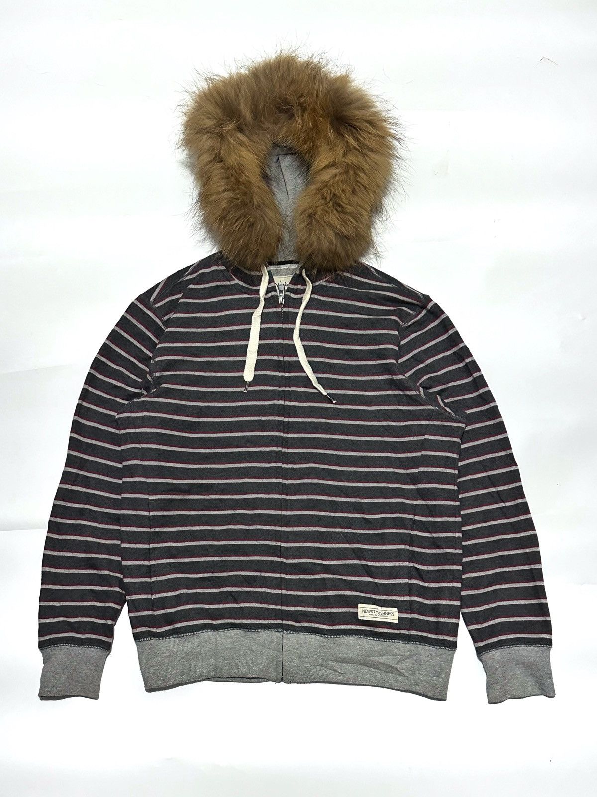 If Six Was Nine × Japanese Brand × Le Grande Bleu (L.G.B.) fur hoodie stripe style japanese brand Size US M / EU 48-50 / 2 - 1 Thumbnail