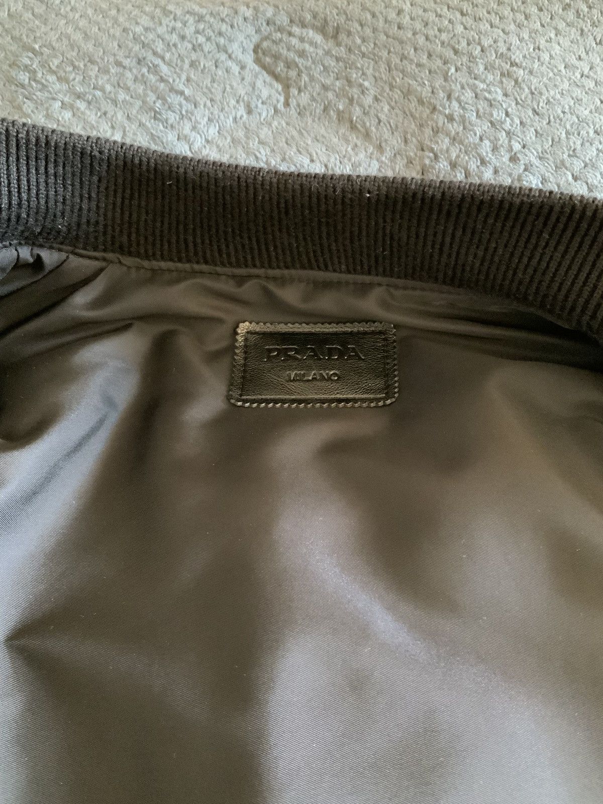 Prada Prada Leather Bomber Jacket Size US M / EU 48-50 / 2 - 8 Thumbnail