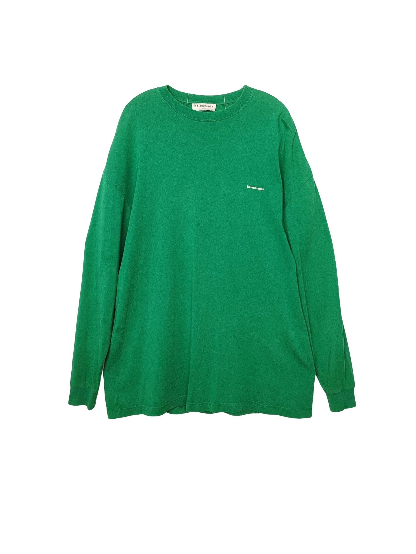 Balenciaga Balenciaga Logo Long Sleeve T-Shirt Size S Size US S / EU 44-46 / 1 - 1 Thumbnail