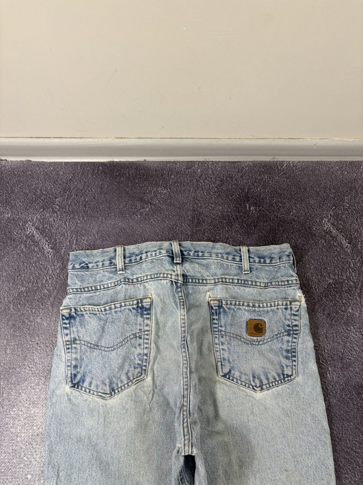 Carhartt Vintage Carhartt USA Straight Fit Light Blue Denim Jeans Size US 36 / EU 52 - 6 Thumbnail