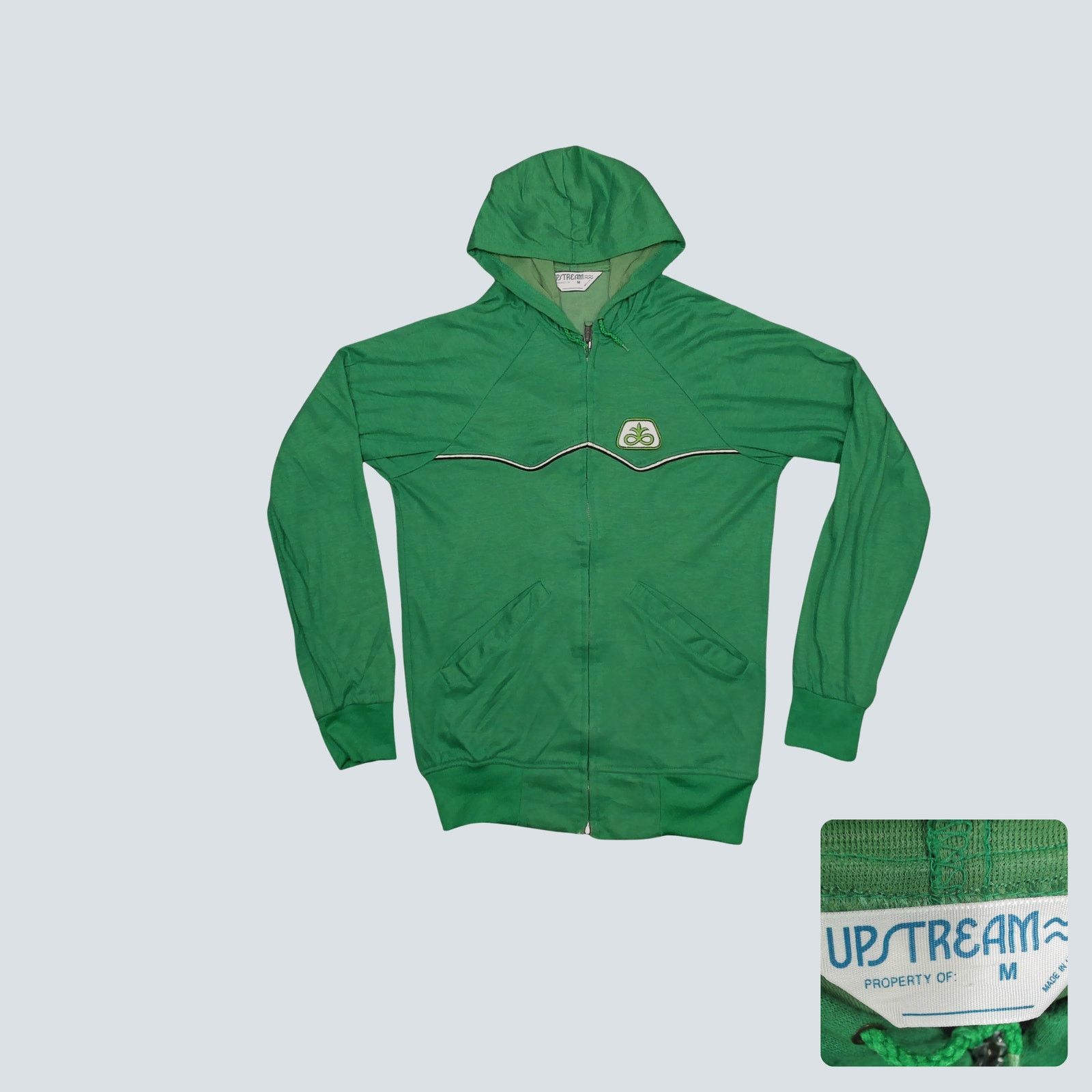 Vintage Upstream Vintage 70s Pioneer Seed Raglan Zip Hoodie Size US M / EU 48-50 / 2 - 1 Thumbnail