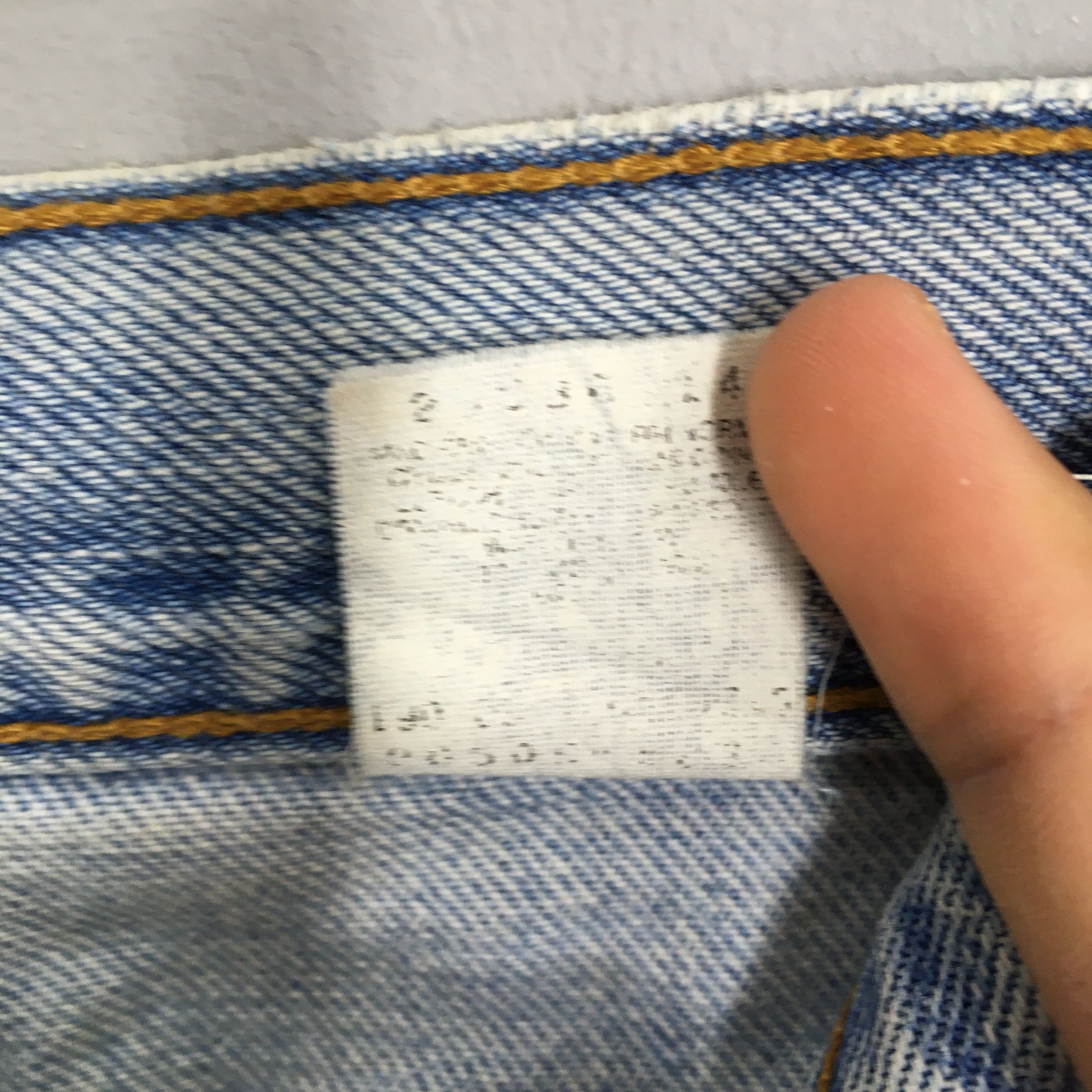 Levi's Size 36x31 Vintage Levis 505 Pale Blue Jeans S822 Size US 36 / EU 52 - 9 Thumbnail